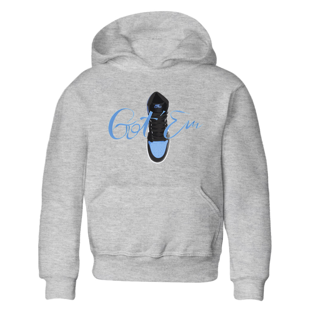 Air Jordan 1 Retro High OG UNC Toe Shirt to match Jordans Caligraphy Shoe Lace Streetwear Sneaker Shirt 1s UNC Toe Drip Gear Zone Sneaker Matching Clothing Kids and Baby Tees Heather Grey 2