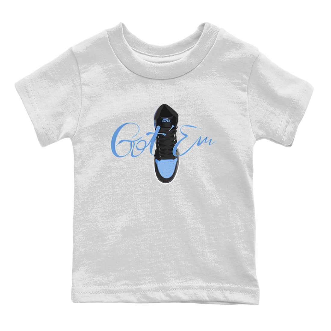 Air Jordan 1 Retro High OG UNC Toe Shirt to match Jordans Caligraphy Shoe Lace Streetwear Sneaker Shirt 1s UNC Toe Drip Gear Zone Sneaker Matching Clothing Kids and Baby Tees White 2
