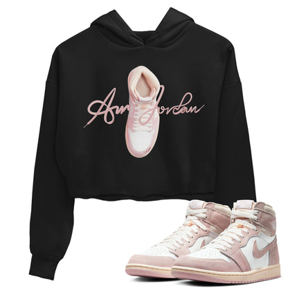 AJ1 Retro High OG Washed Pink Sneaker Tees Drip Gear Zone Caligraphy Shoe Lace Sneaker Tees AJ1 Retro High OG Washed Pink Shirt Women's Shirts Black 1