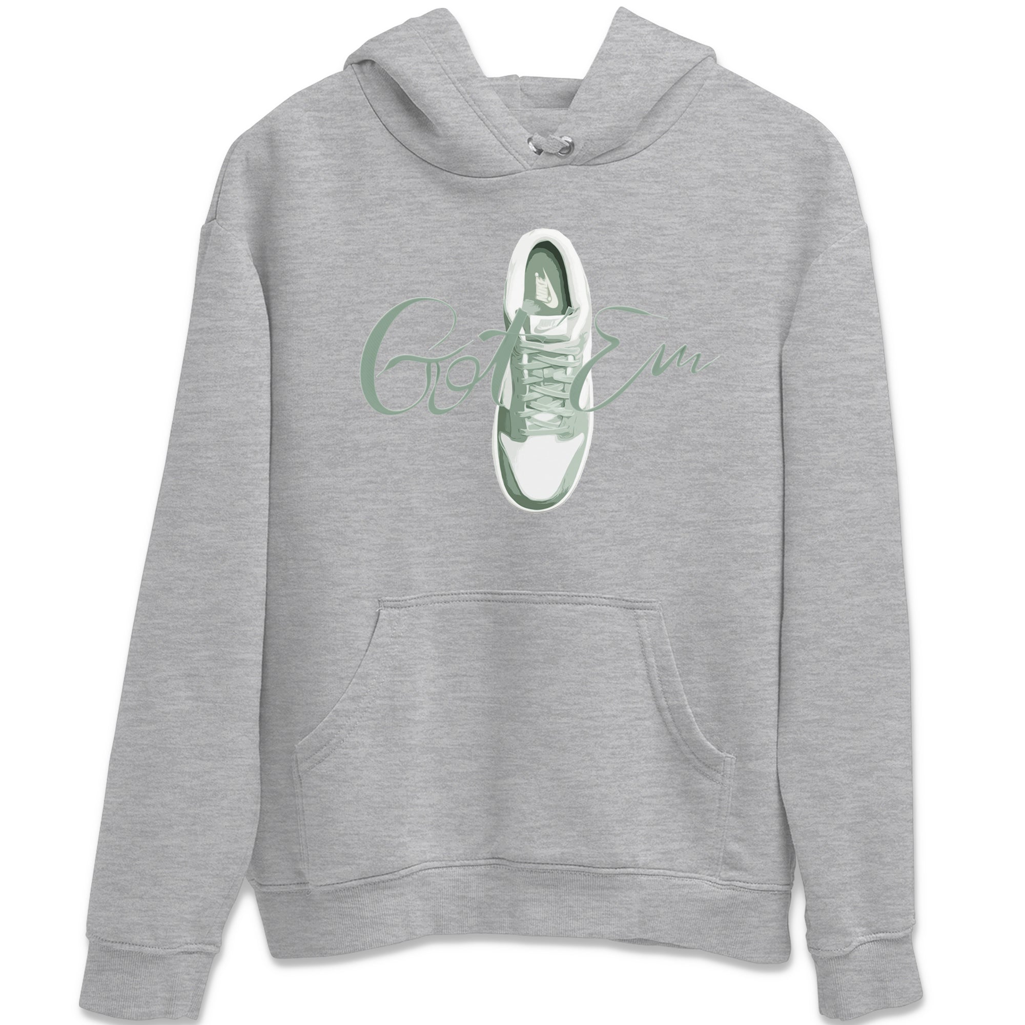 Dunk Mica Green Sneaker Match Tees Caligraphy Shoe Lace Sneaker Tees Dunk Low Mica Green Sneaker Release Tees Unisex Shirts Heather Grey 2
