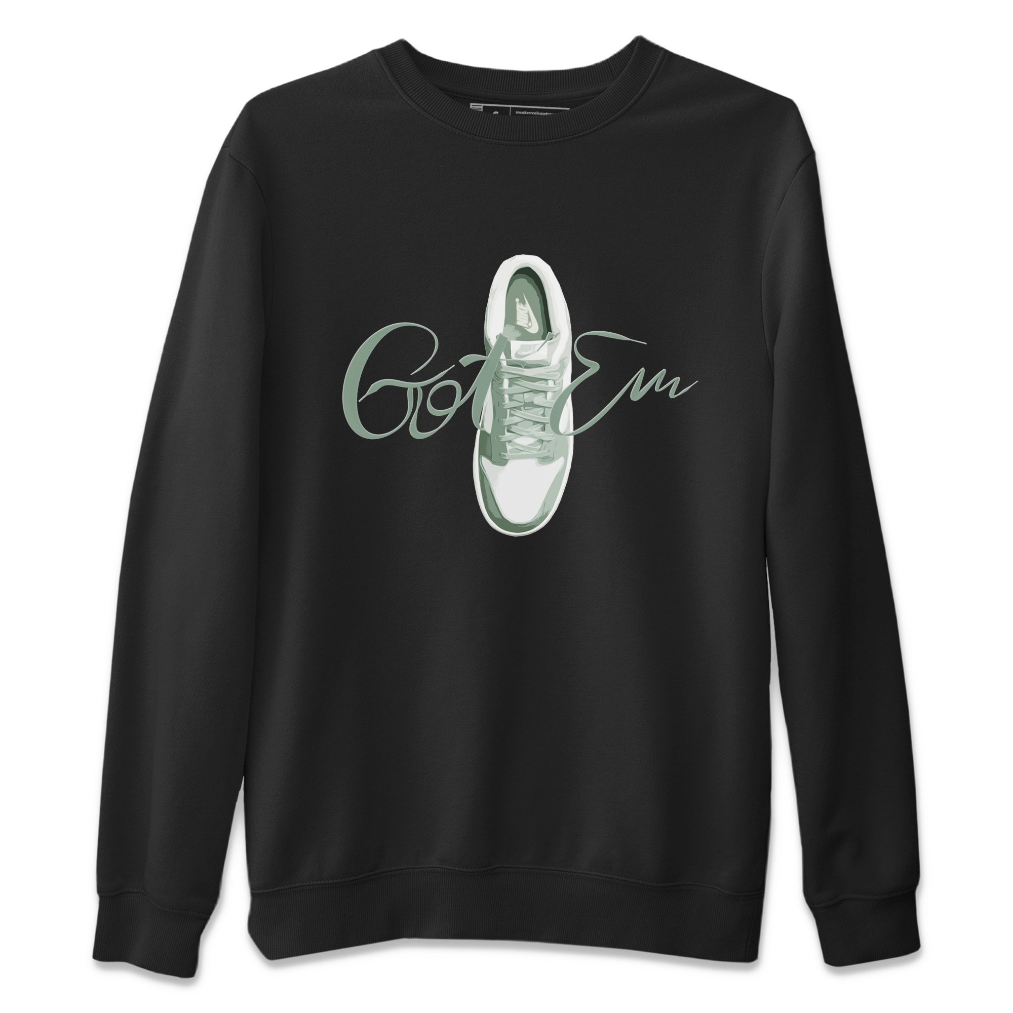 Dunk Mica Green Sneaker Match Tees Caligraphy Shoe Lace Sneaker Tees Dunk Low Mica Green Sneaker Release Tees Unisex Shirts Black 2