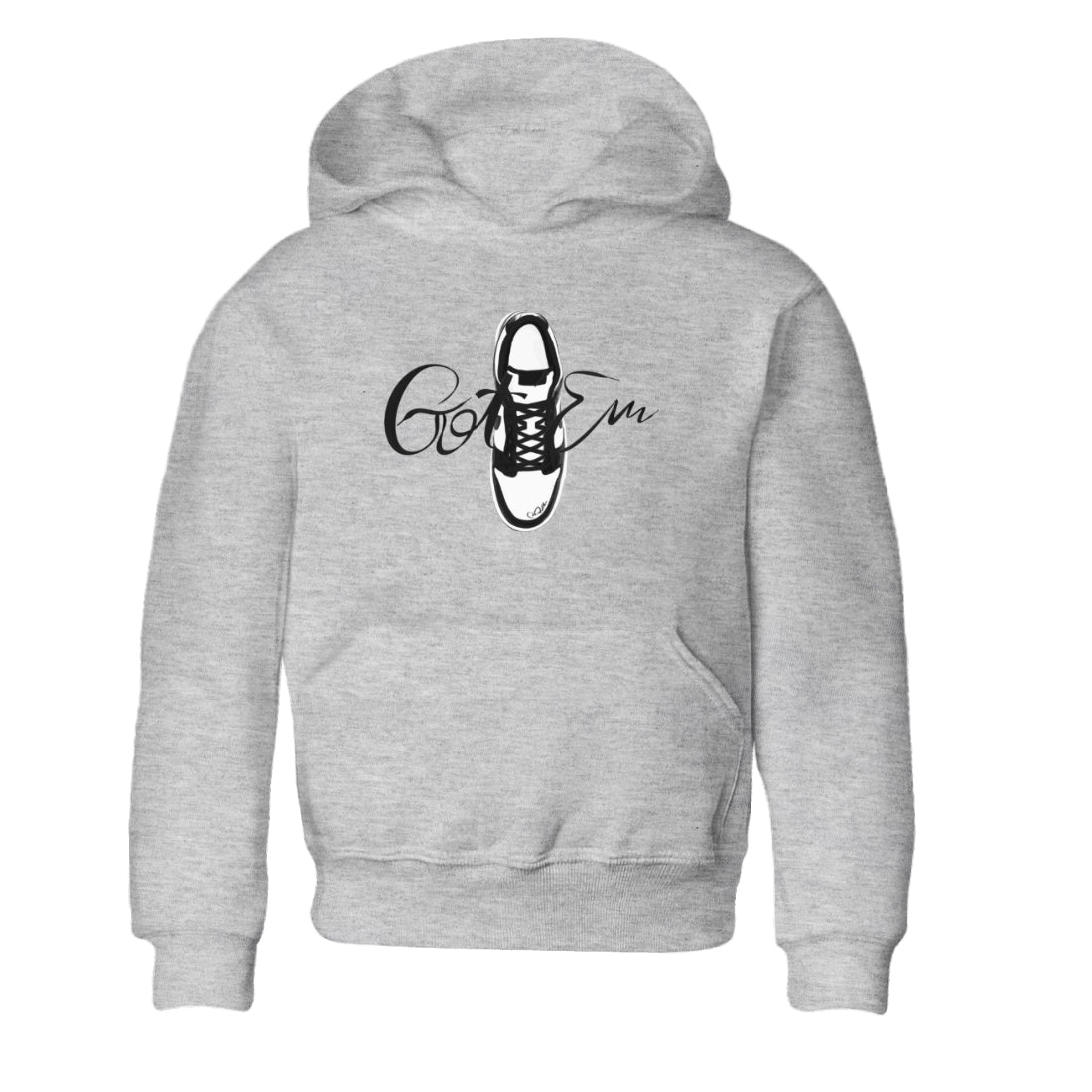 Dunk Panda Sneaker Match Tees Caligraphy Shoe Lace Streetwear Sneaker Shirt Dunk Low White Black Drip Gear Zone Sneaker Matching Clothing Kids Shirts Heather Grey 2