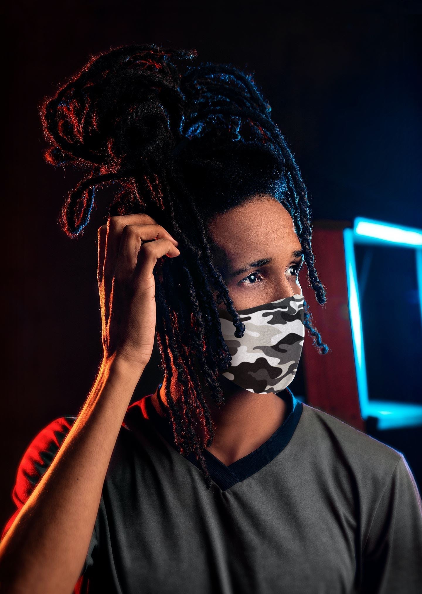 Air Jordan 11 Jubilee Sneaker Matching Unisex Face Mask Camo design Mask 3