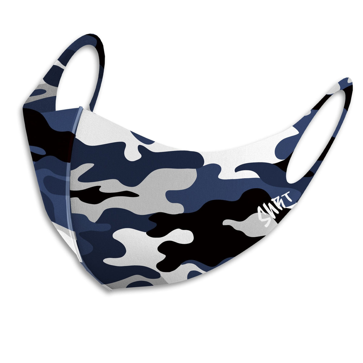 Air Jordan 3 Retro Midnight Navy Sneaker Matching Unisex Adult Premium Face Mask Camo Print design Mask 2