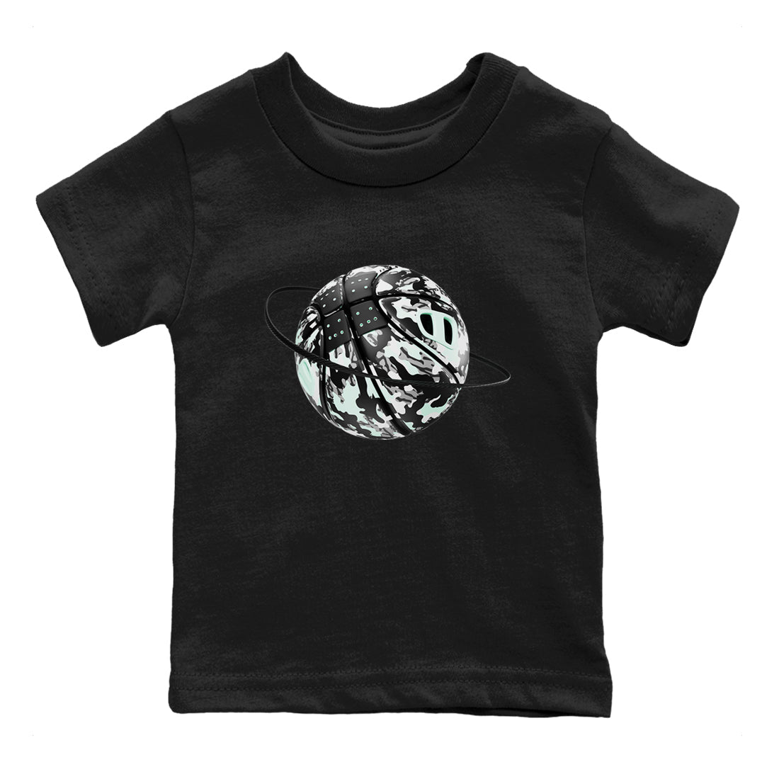 3s Green Glow shirt to match jordans Camo Baketball Planet sneaker tees Air Jordan 3 Green Glow Drip Gear Zone baby toddler Black 2 cotton Shirt