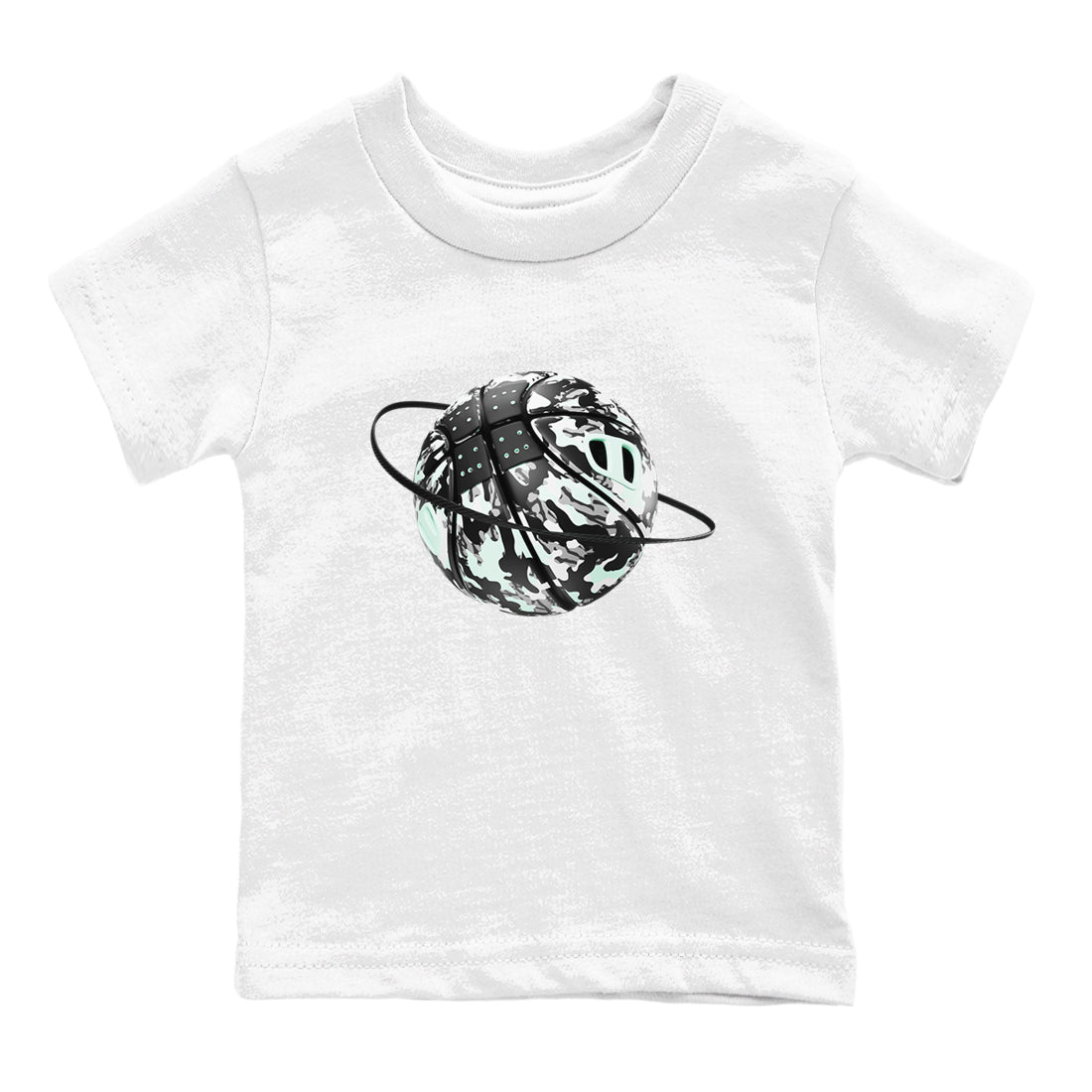 3s Green Glow shirt to match jordans Camo Baketball Planet sneaker tees Air Jordan 3 Green Glow Drip Gear Zone baby toddler White 2 cotton Shirt