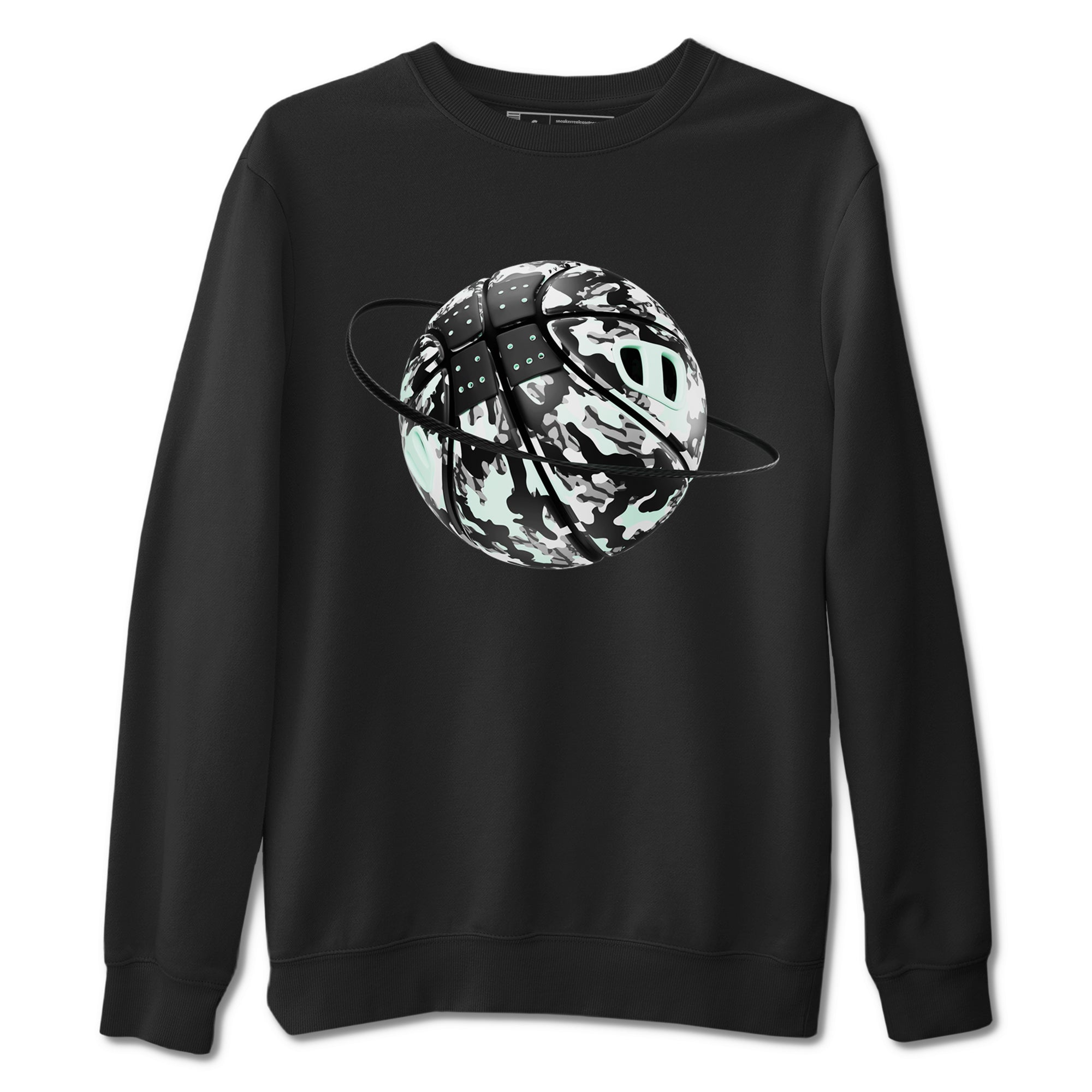 3s Green Glow shirt to match jordans Camo Baketball Planet sneaker tees Air Jordan 3 Green Glow Drip Gear Zone unisex cotton Black 2 crew neck shirt