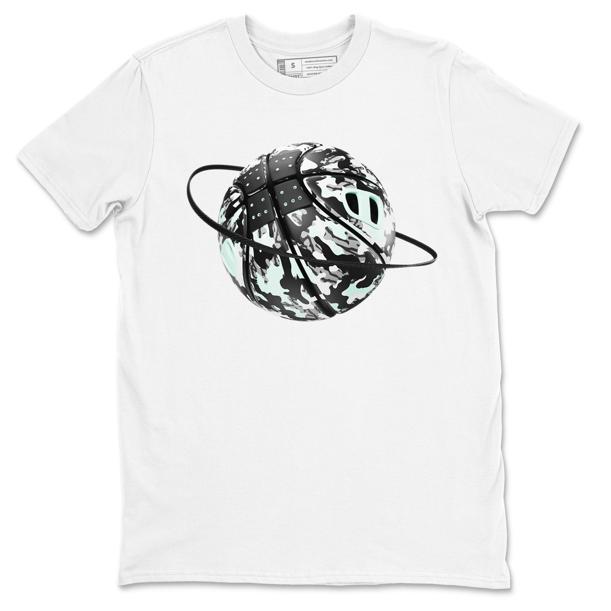 3s Green Glow shirt to match jordans Camo Baketball Planet sneaker tees Air Jordan 3 Green Glow Drip Gear Zone unisex cotton White 2 crew neck shirt