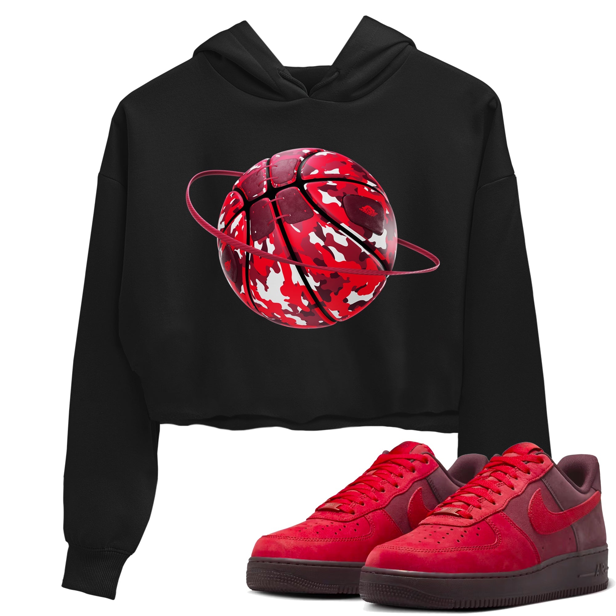 Air Force 1 Layers of Love shirt to match jordans Camo Basketball Planet sneaker tees af1 Layers of Love Drip Gear Zone Black 1 crop length shirt