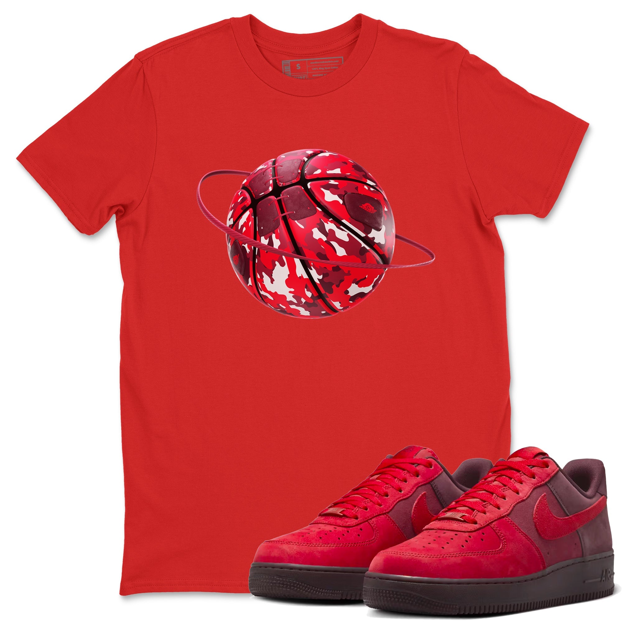 Air Force 1 Layers of Love shirt to match jordans Camo Basketball Planet sneaker tees af1 Layers of Love Drip Gear Zone unisex cotton Red 1 crew neck shirt