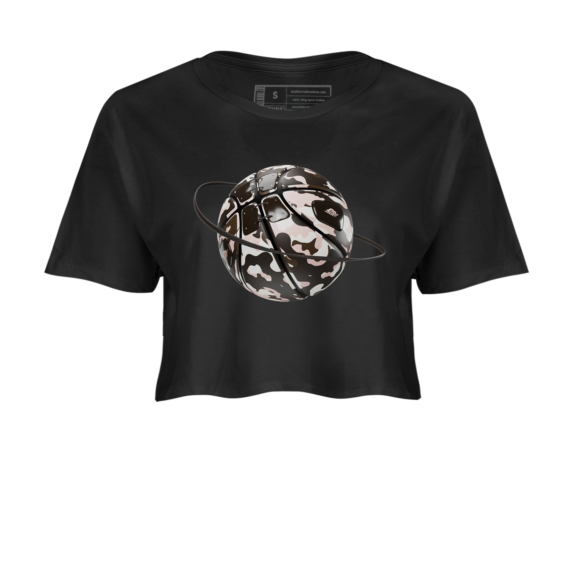 Air Jordan 11 Neapolitan shirt to match jordans Camo Basketball Planet sneaker matching t-shirts and clothing AJ11 Neapolitan Drip Gear Zone Black 2 Crop T-Shirt