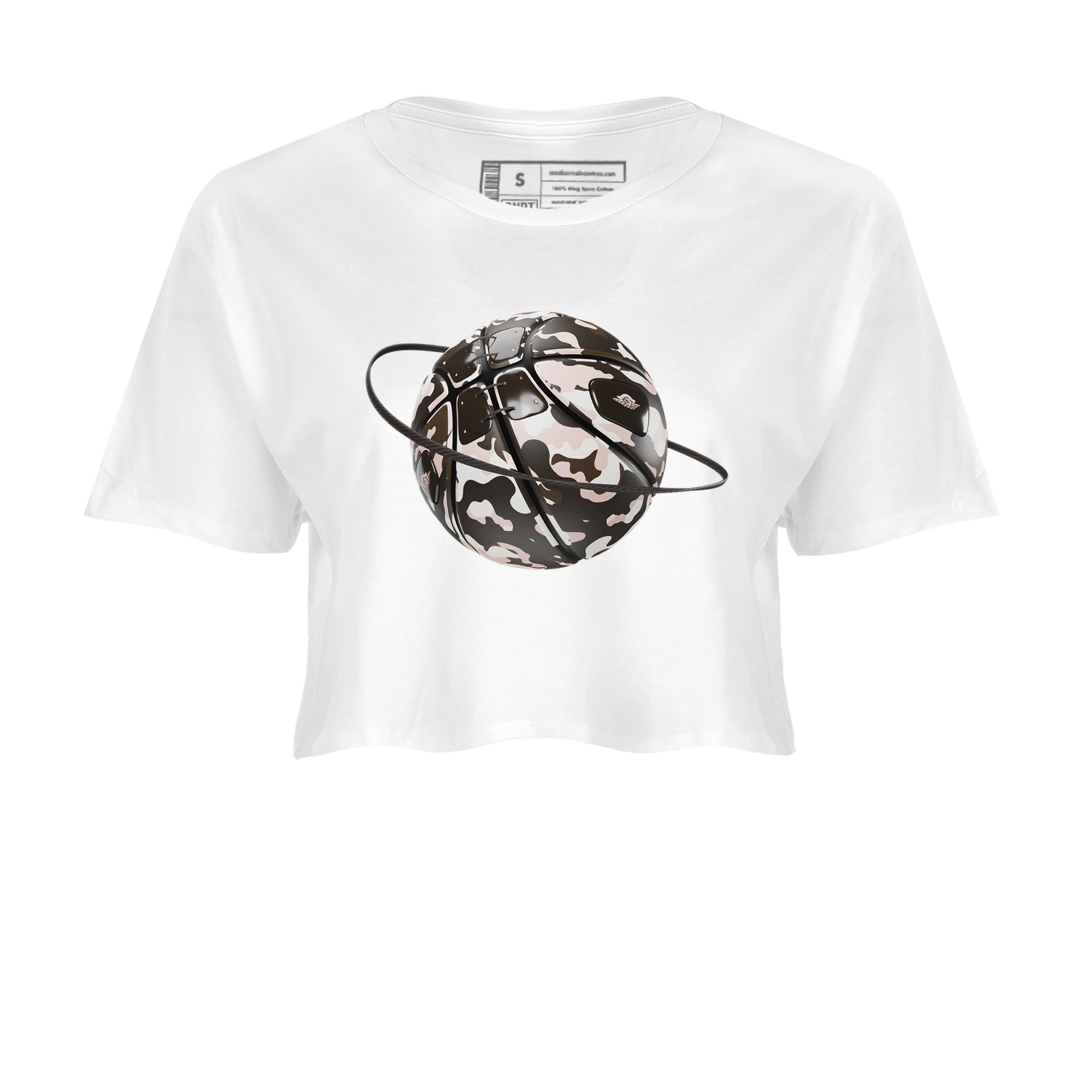 Air Jordan 11 Neapolitan shirt to match jordans Camo Basketball Planet sneaker matching t-shirts and clothing AJ11 Neapolitan Drip Gear Zone White 2 Crop T-Shirt
