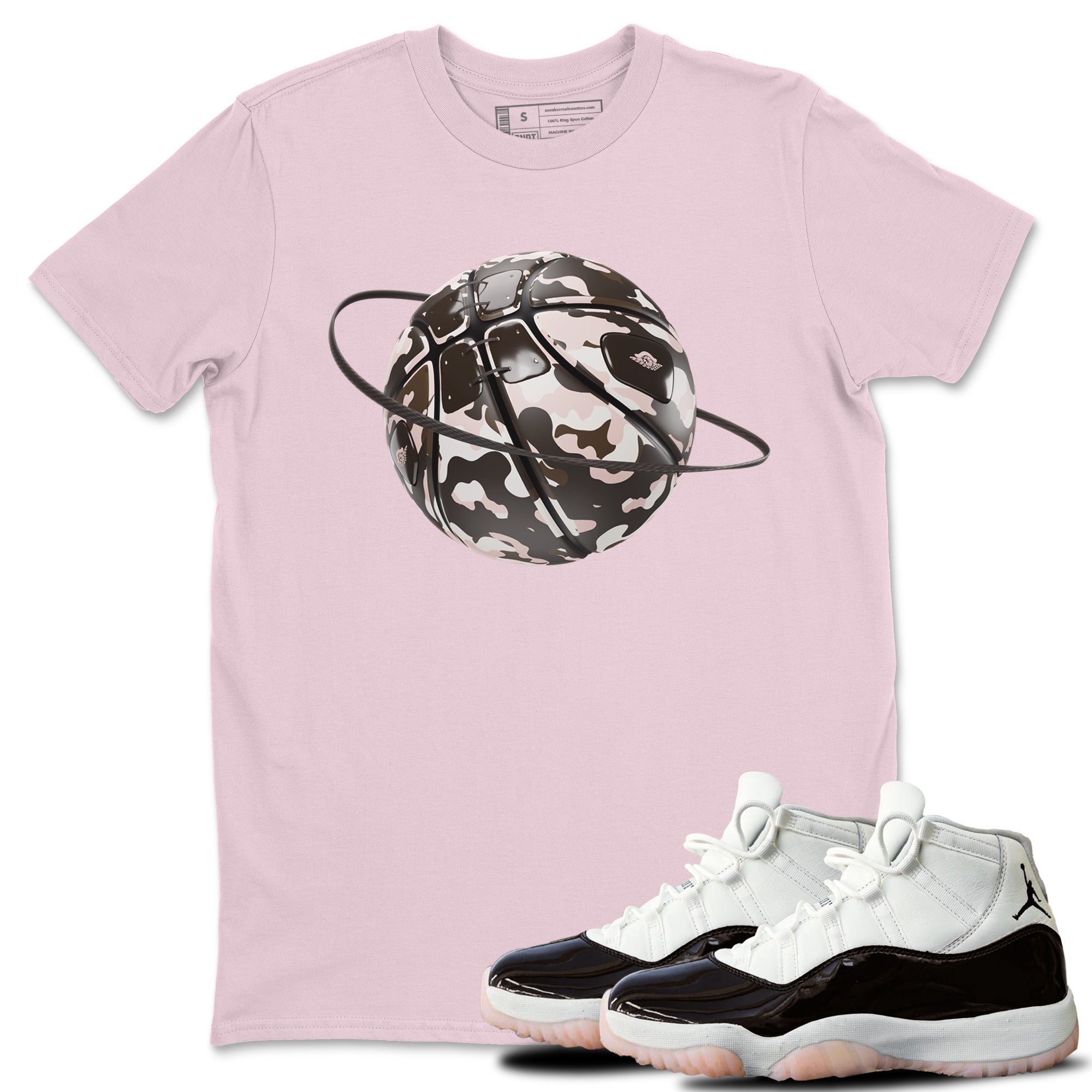 Air Jordan 11 Neapolitan shirt to match jordans Camo Basketball Planet sneaker matching t-shirts and clothing AJ11 Neapolitan Drip Gear Zone Cotton Casual Unisex Pink 1 T-Shirt