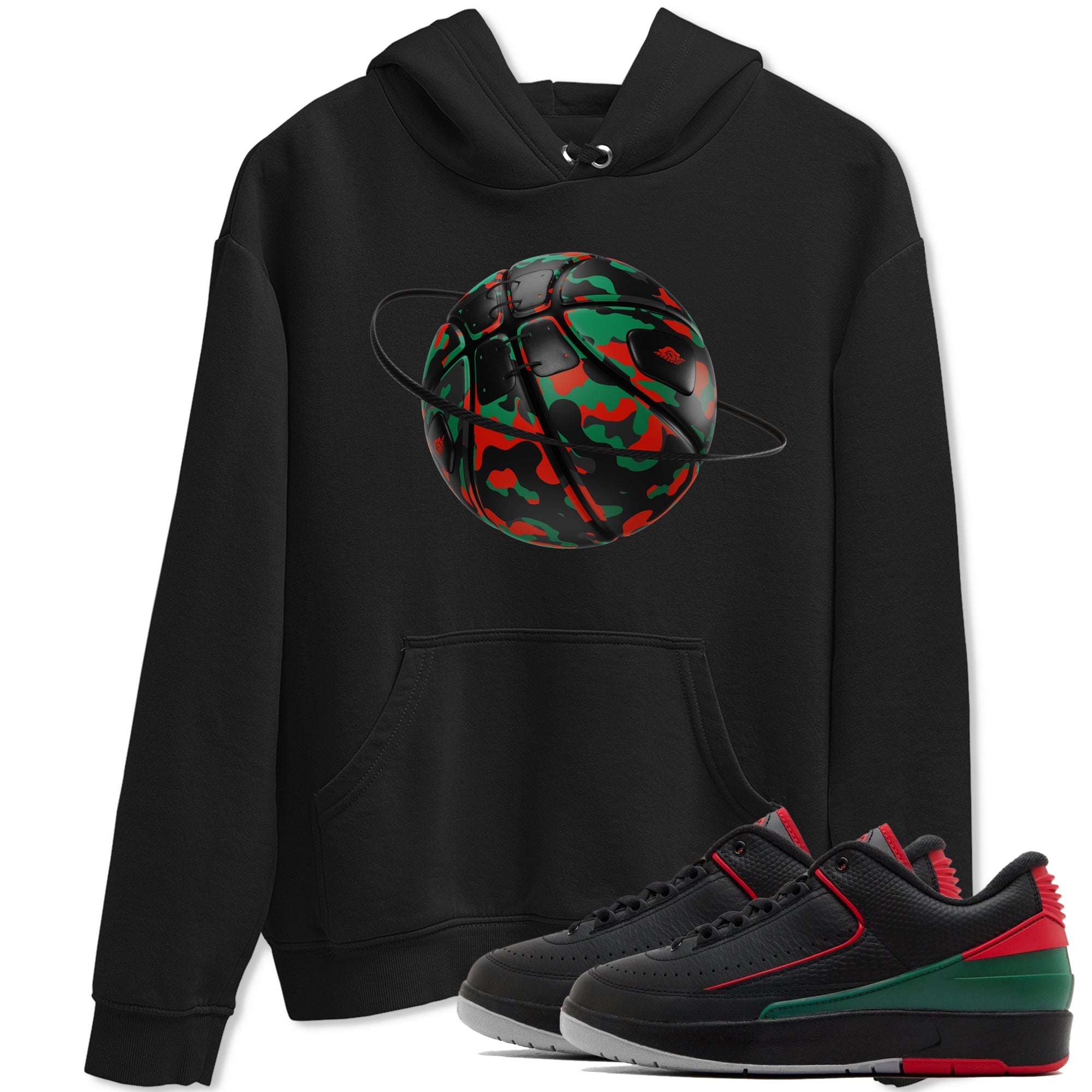 Jordan 2 Low Christmas X-mas Holiday special gift shirt to match jordans Camo Basketball Planet sneaker tees Air Jordan 2 Christmas Drip Gear Zone Unisex Black 1 T-Shirt