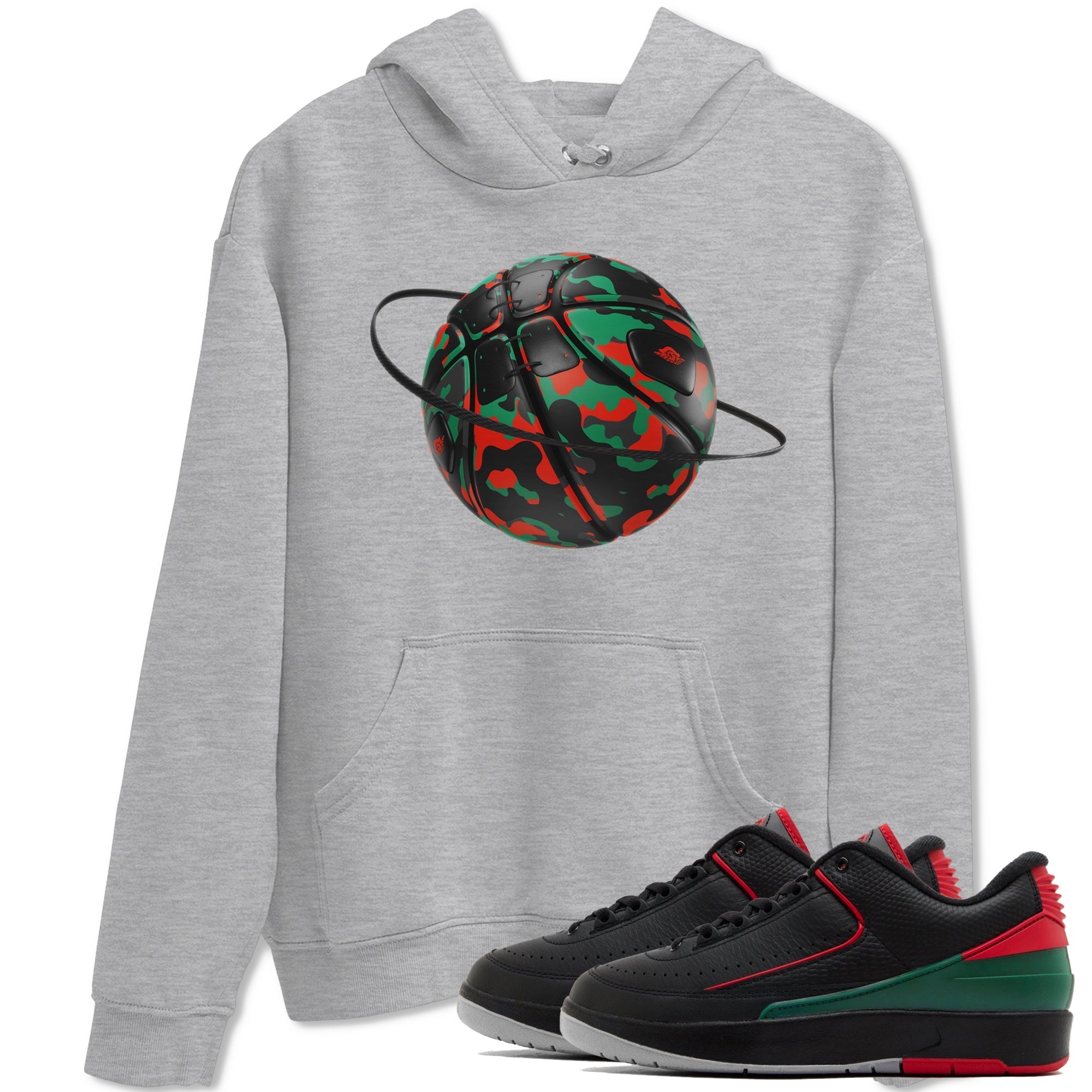 Jordan 2 Low Christmas X-mas Holiday special gift shirt to match jordans Camo Basketball Planet sneaker tees Air Jordan 2 Christmas Drip Gear Zone Unisex Heather Grey 1 T-Shirt