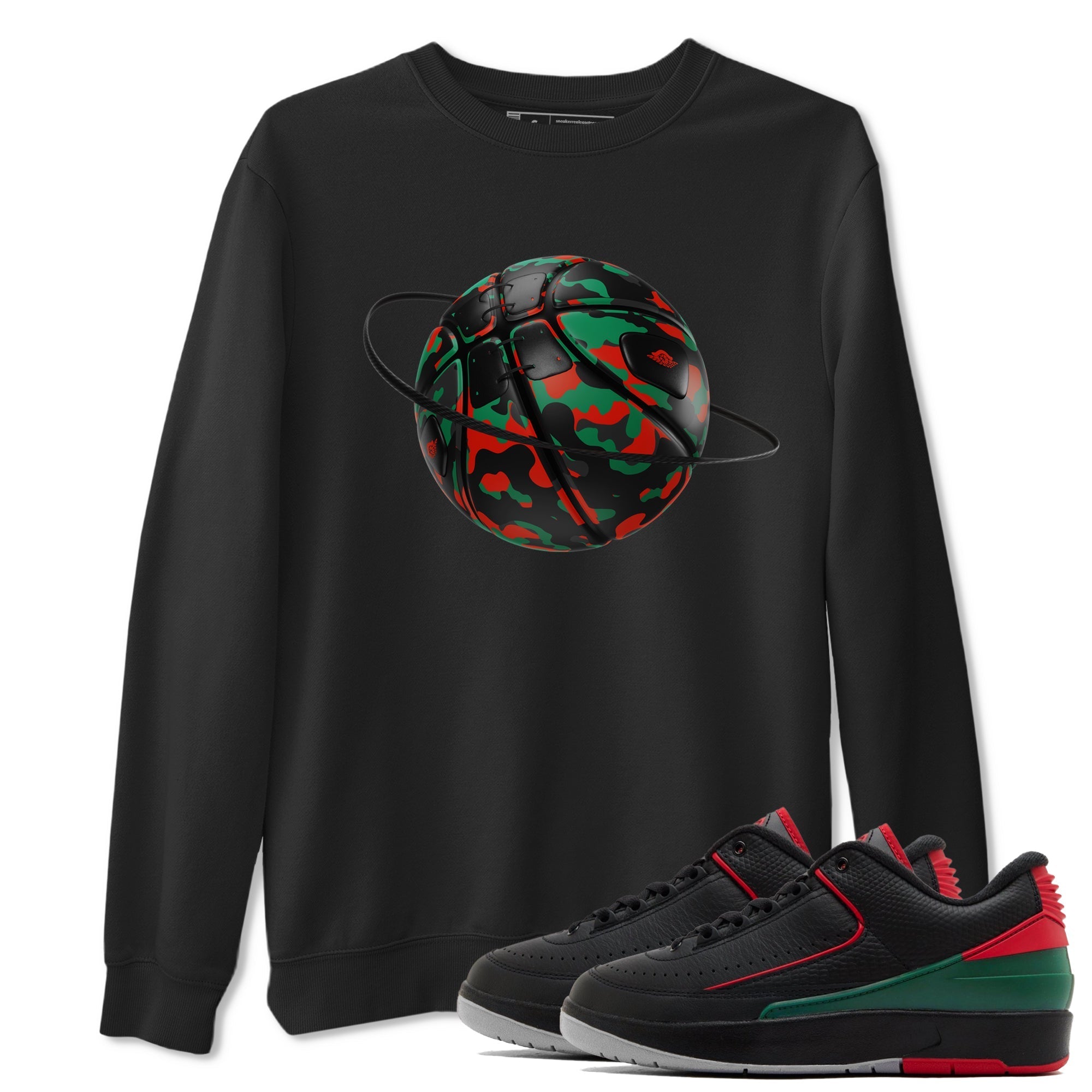 Jordan 2 Low Christmas X-mas Holiday special gift shirt to match jordans Camo Basketball Planet sneaker tees Air Jordan 2 Christmas Drip Gear Zone Unisex Black 1 T-Shirt