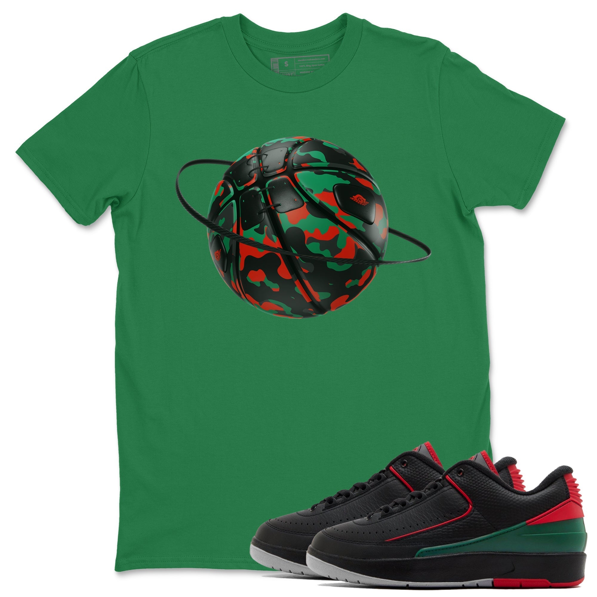 Jordan 2 Low Christmas X-mas Holiday special gift shirt to match jordans Camo Basketball Planet sneaker tees Air Jordan 2 Christmas Drip Gear Zone Unisex Kelly Green 1 T-Shirt