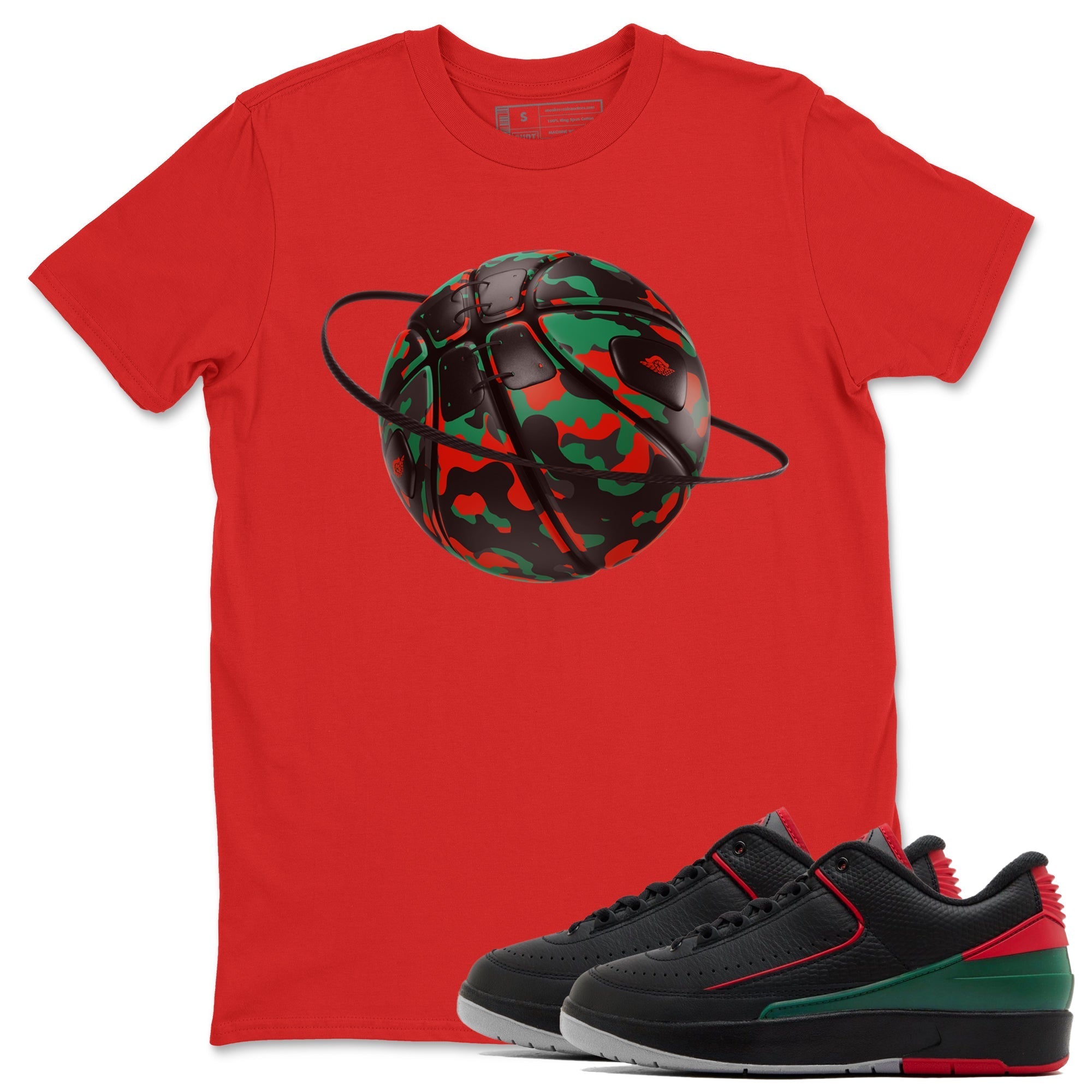 Jordan 2 Low Christmas X-mas Holiday special gift shirt to match jordans Camo Basketball Planet sneaker tees Air Jordan 2 Christmas Drip Gear Zone Unisex Red 1 T-Shirt