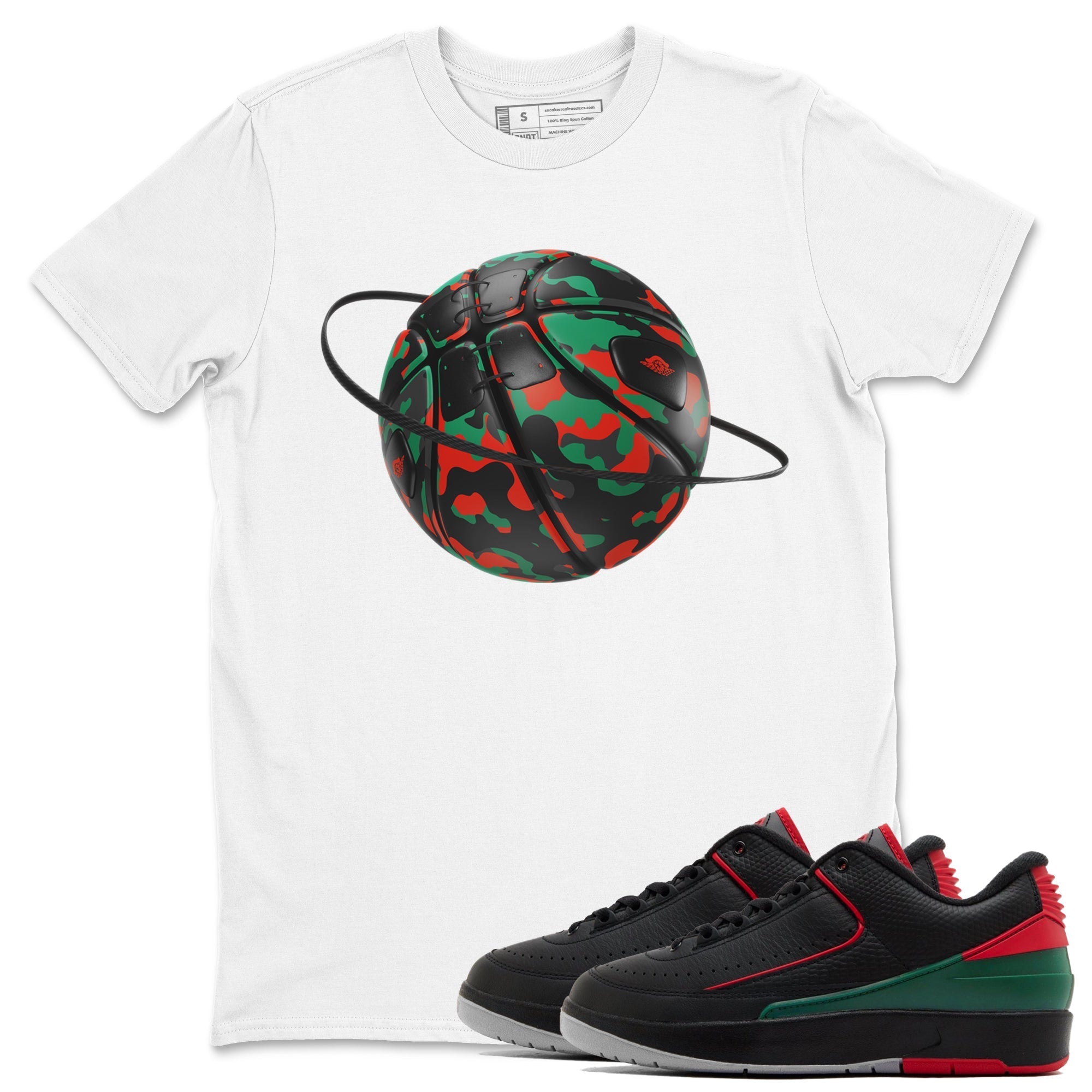 Jordan 2 Low Christmas X-mas Holiday special gift shirt to match jordans Camo Basketball Planet sneaker tees Air Jordan 2 Christmas Drip Gear Zone Unisex White 1 T-Shirt