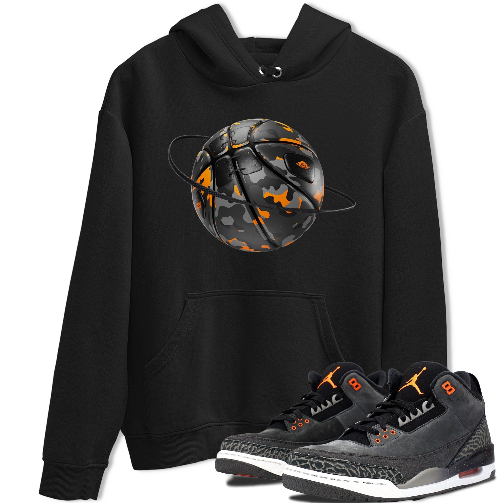 Air Jordan 3 Fear shirt to match jordans Camo Basketball Planet sneaker tees AJ3 Fear Drip Gear Zone Unisex Black 1 T-Shirt