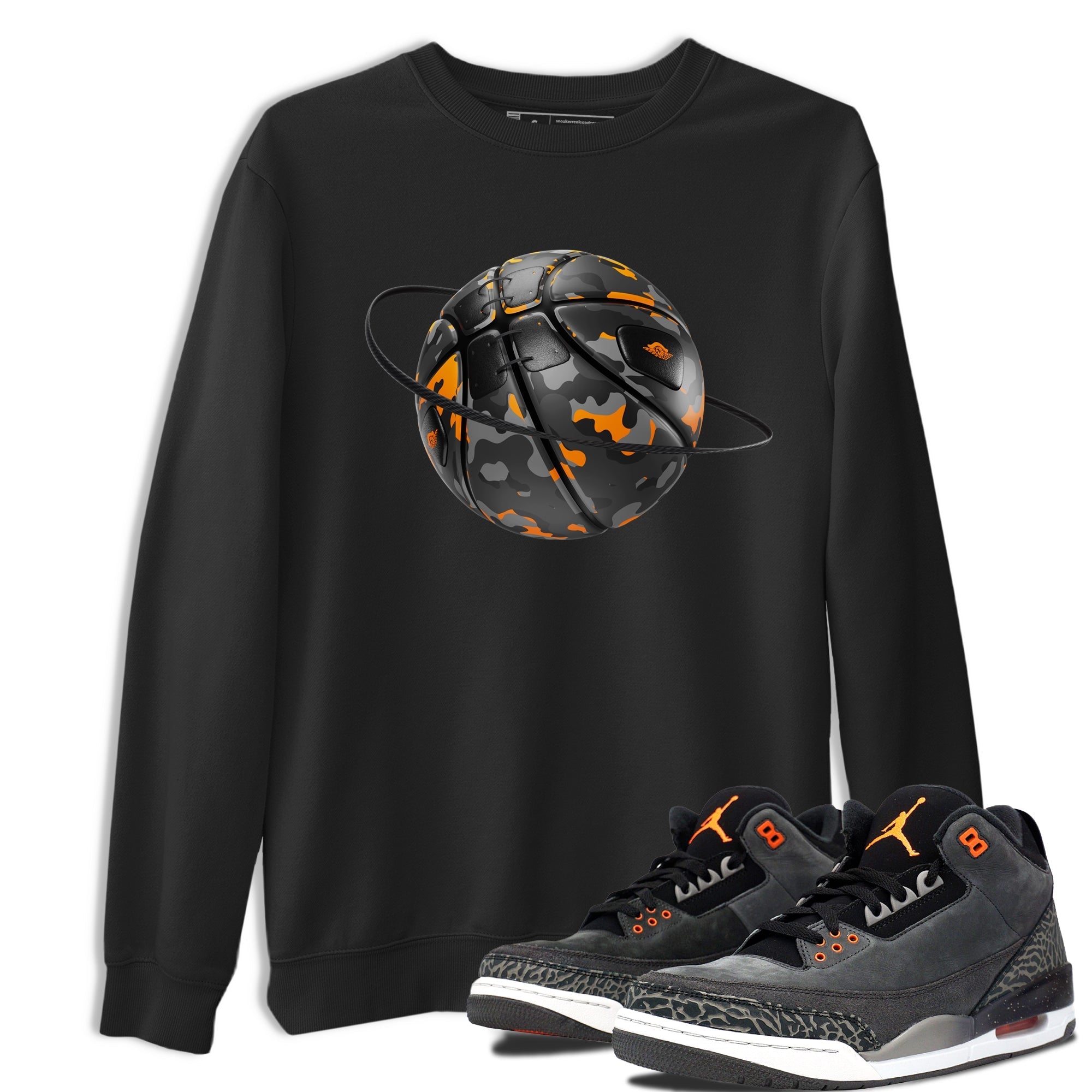 Air Jordan 3 Fear shirt to match jordans Camo Basketball Planet sneaker tees AJ3 Fear Drip Gear Zone Unisex Black 1 T-Shirt