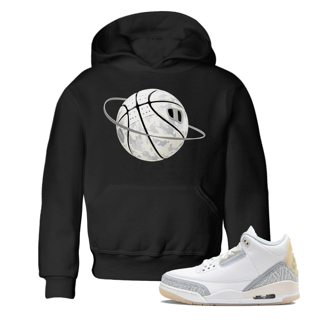 3s Ivory shirt to match jordans Camo Basketball Planet sneaker tees Air Jordan 3 Ivory Drip Gear Zone baby toddler Black 1 cotton Shirt