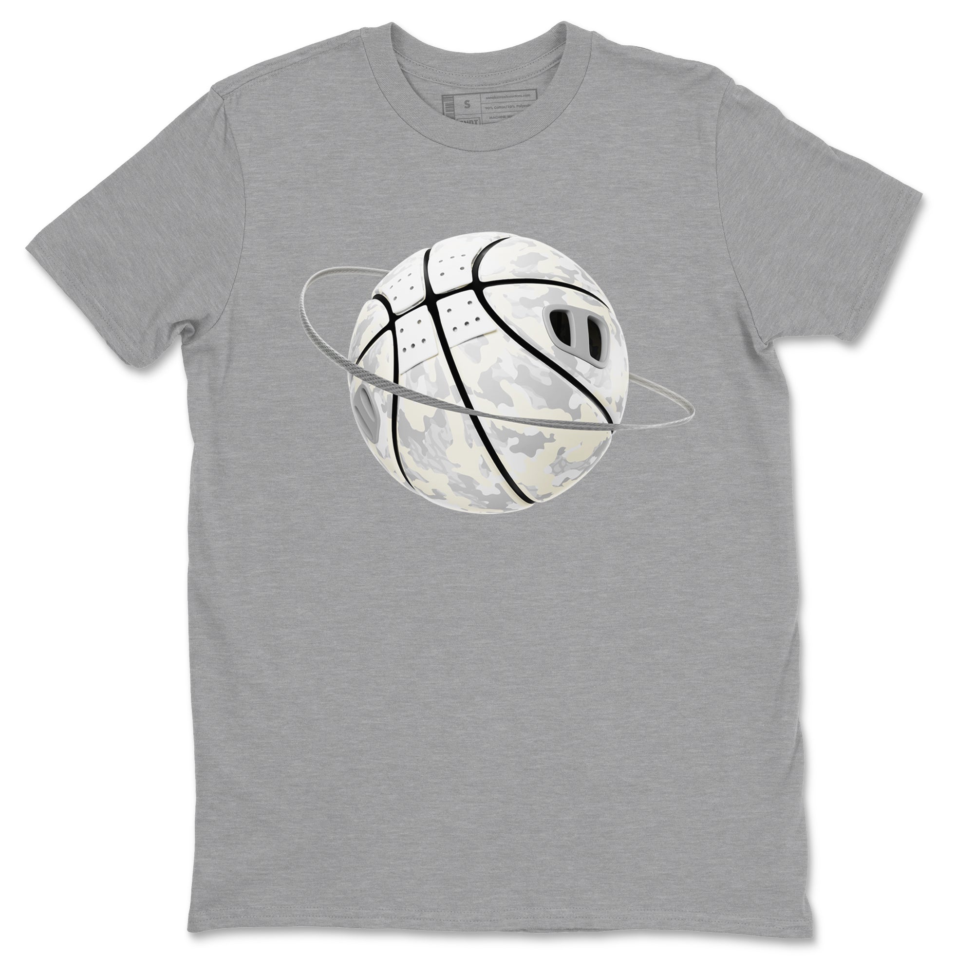 3s Ivory shirt to match jordans Camo Basketball Planet sneaker tees Air Jordan 3 Ivory Drip Gear Zone unisex cotton Heather Grey 2 crew neck shirt