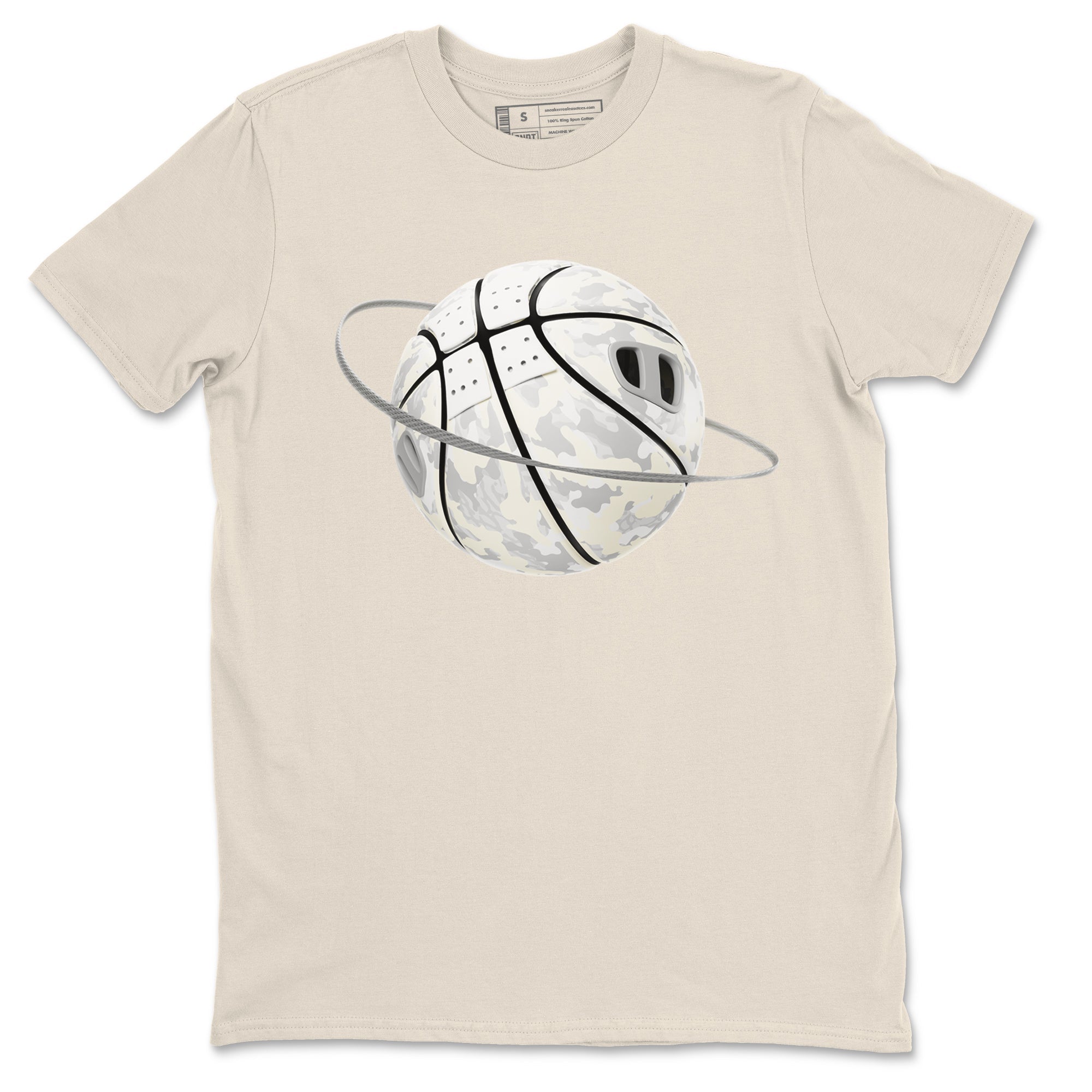 3s Ivory shirt to match jordans Camo Basketball Planet sneaker tees Air Jordan 3 Ivory Drip Gear Zone unisex cotton Natural 2 crew neck shirt