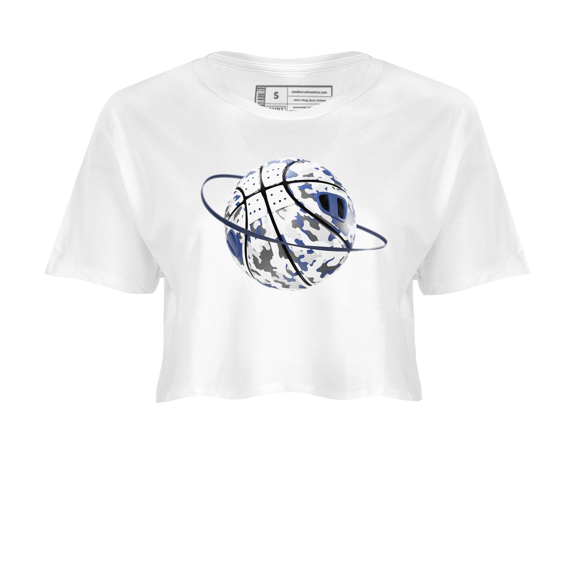3s Midnight Navy shirt to match jordans Camo Basketball Planet sneaker match t-shirt AJ3 Midnight Navy Drip Gear Zone White 2 crop length shirt