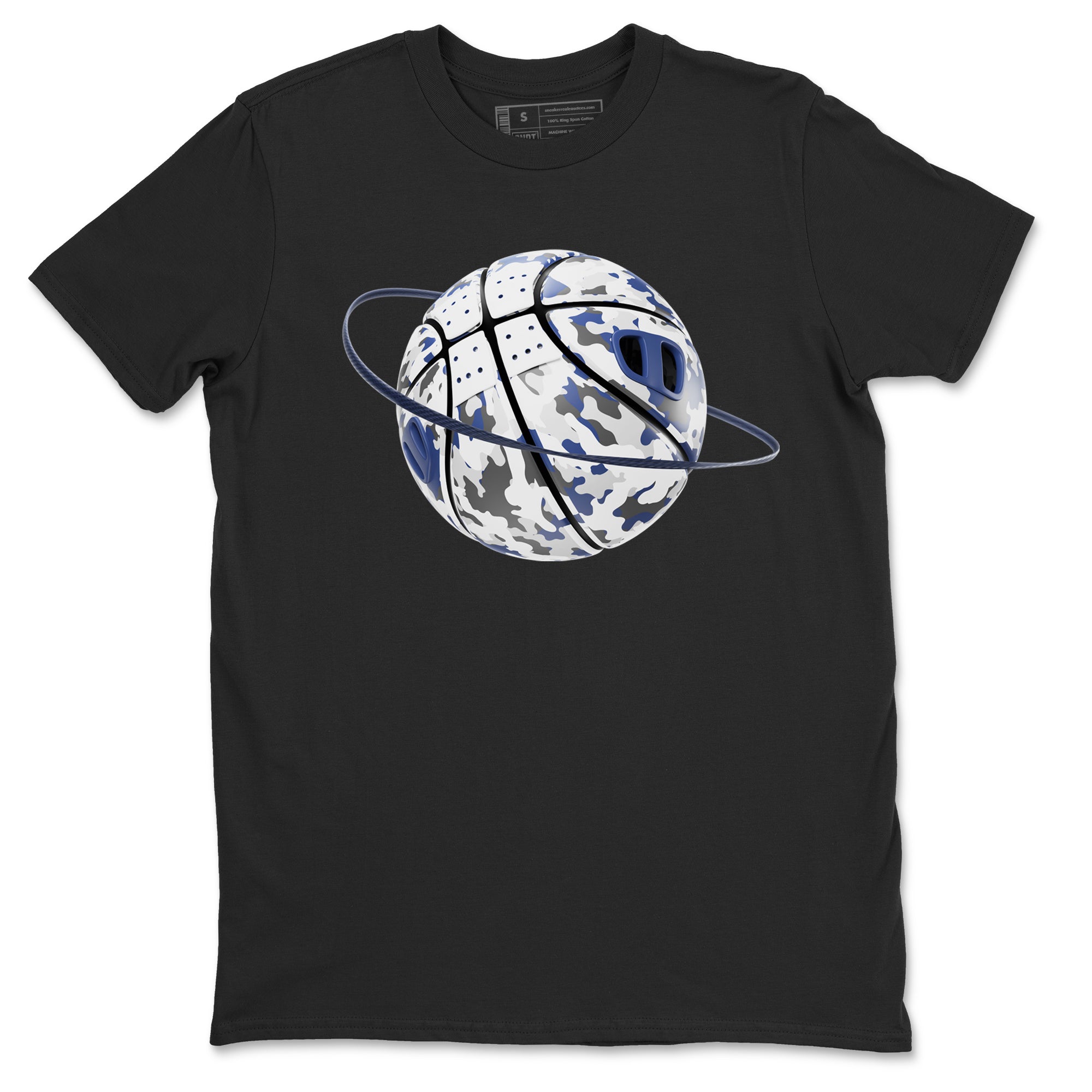 3s Midnight Navy shirt to match jordans Camo Basketball Planet sneaker match t-shirt AJ3 Midnight Navy Drip Gear Zone unisex cotton Black 2 Crew Neck T-Shirt