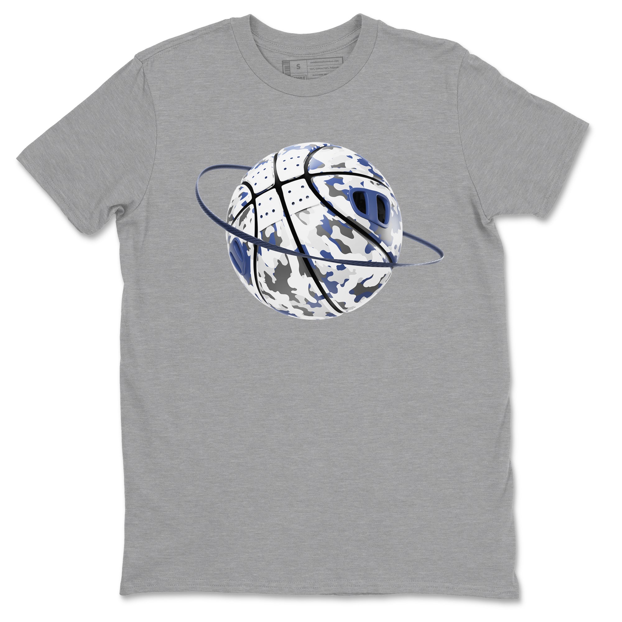 3s Midnight Navy shirt to match jordans Camo Basketball Planet sneaker match t-shirt AJ3 Midnight Navy Drip Gear Zone unisex cotton Heather Grey 2 Crew Neck T-Shirt