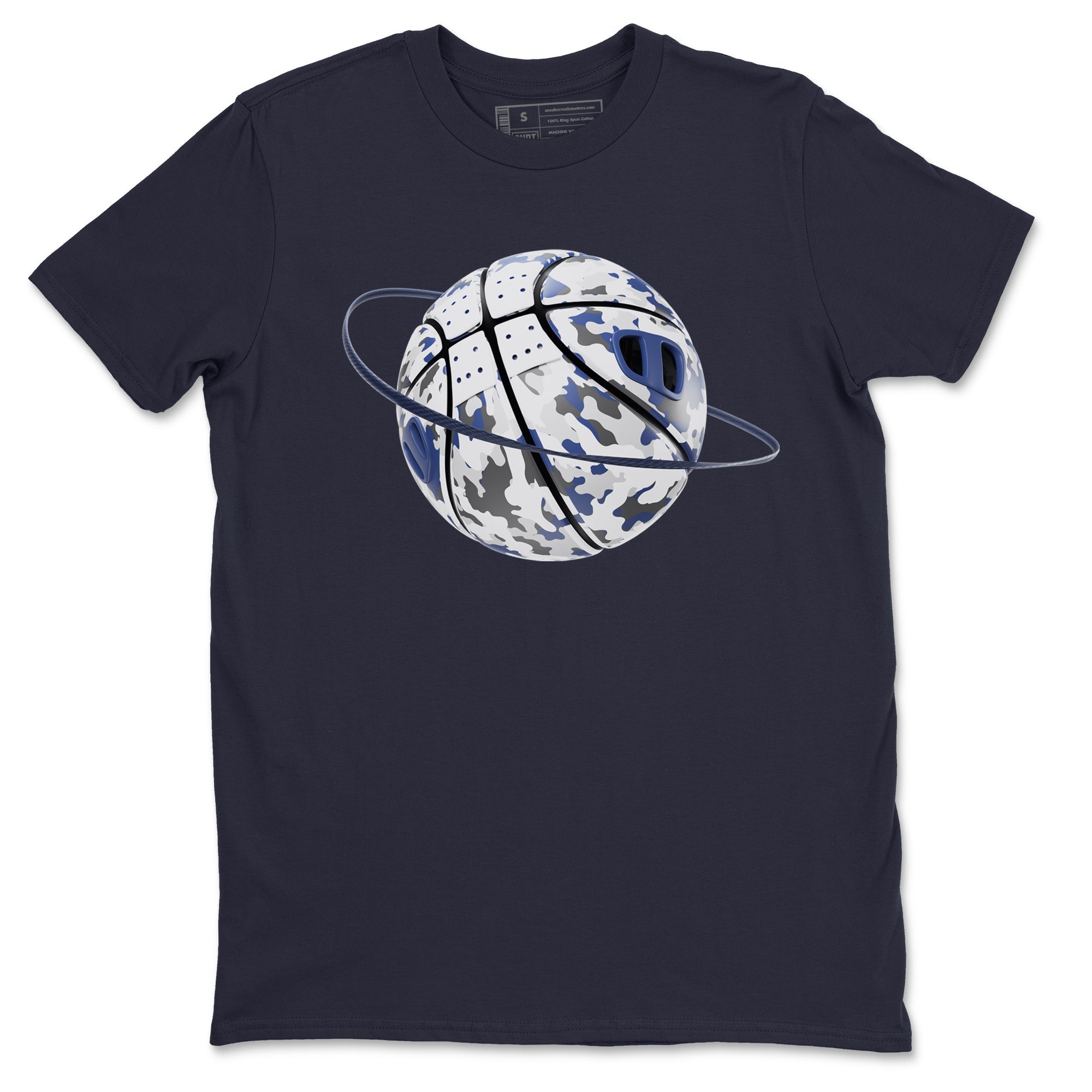3s Midnight Navy shirt to match jordans Camo Basketball Planet sneaker match t-shirt AJ3 Midnight Navy Drip Gear Zone unisex cotton Navy 2 Crew Neck T-Shirt