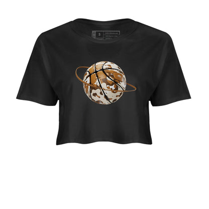 Air Jordan 3 Palomino shirt to match jordans Camo Basketball Planet Streetwear Sneaker Shirt AJ3 Palomino Drip Gear Zone Sneaker Matching Clothing Black 2 Crop T-Shirt