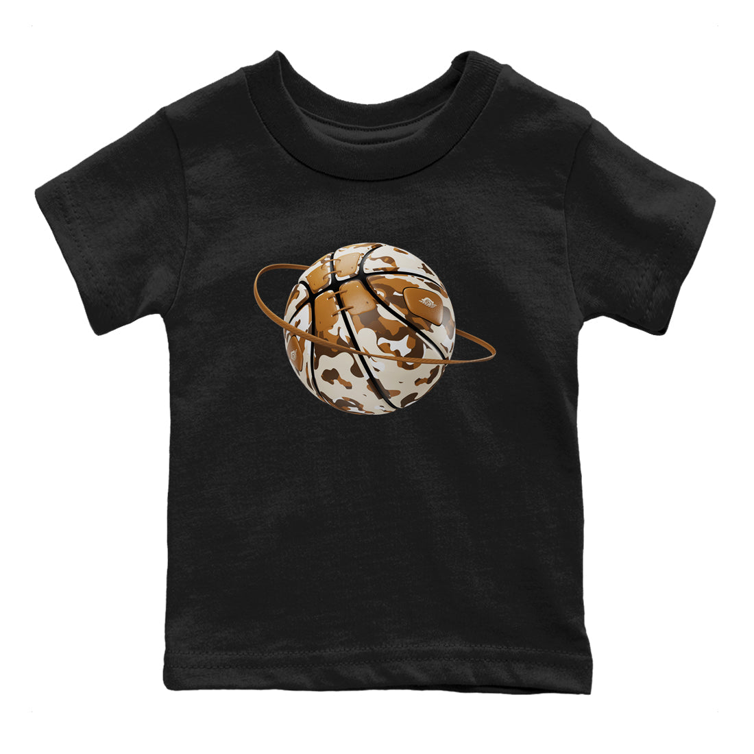 Air Jordan 3 Palomino shirt to match jordans Camo Basketball Planet Streetwear Sneaker Shirt AJ3 Palomino Drip Gear Zone Sneaker Matching Clothing Baby Toddler Black 2 T-Shirt
