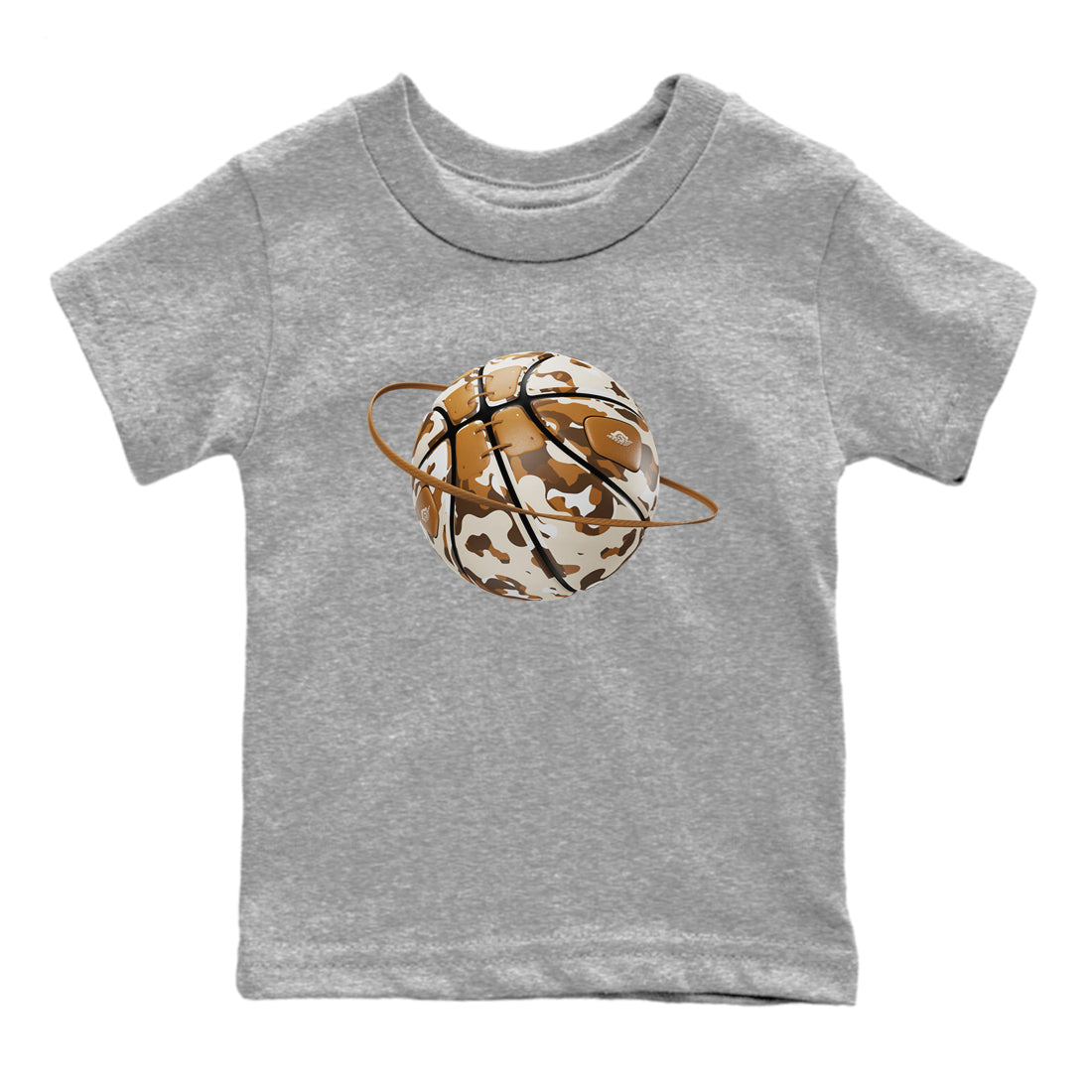 Air Jordan 3 Palomino shirt to match jordans Camo Basketball Planet Streetwear Sneaker Shirt AJ3 Palomino Drip Gear Zone Sneaker Matching Clothing Baby Toddler Heather Grey 2 T-Shirt
