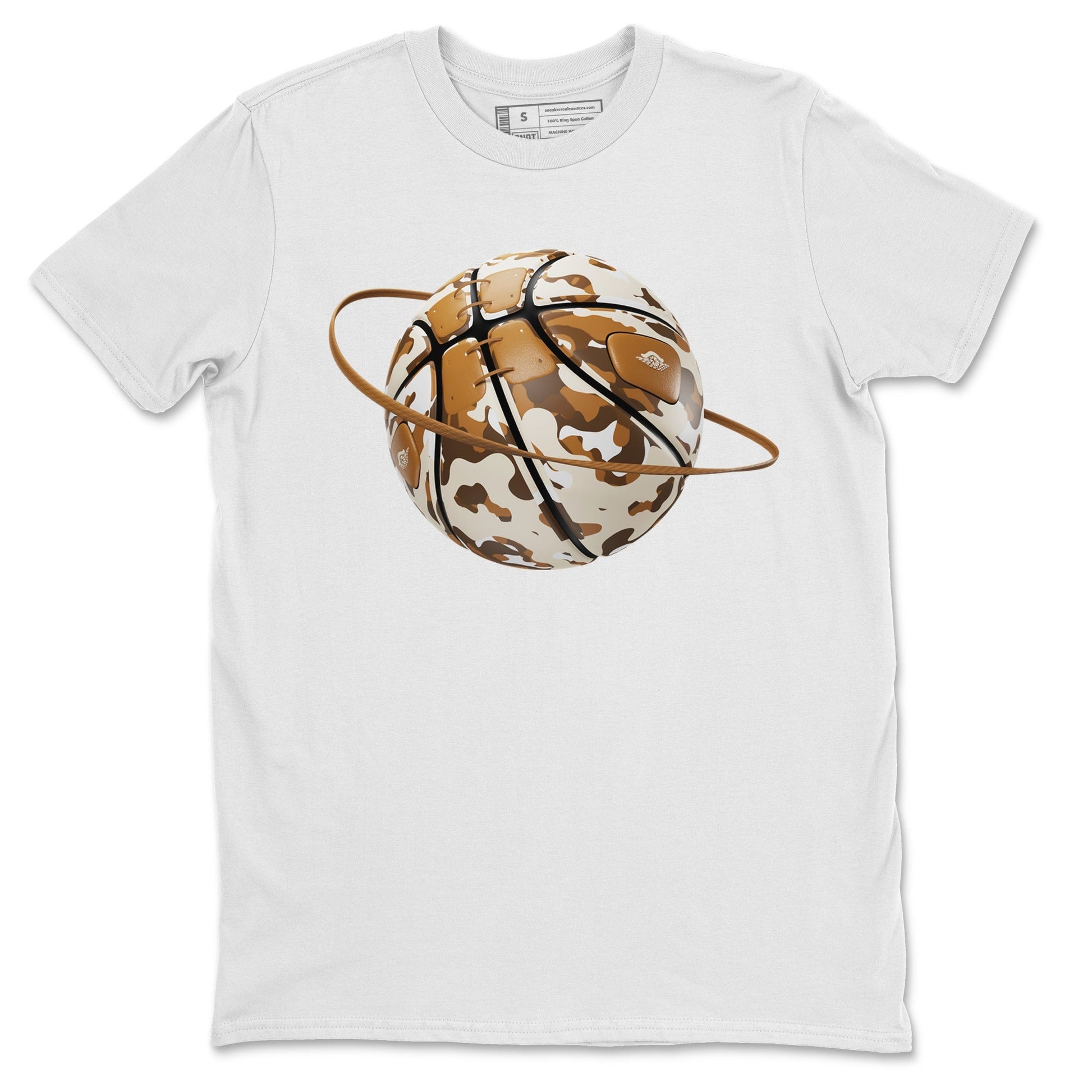Air Jordan 3 Palomino shirt to match jordans Camo Basketball Planet Streetwear Sneaker Shirt AJ3 Palomino Drip Gear Zone Sneaker Matching Clothing Unisex White 2 T-Shirt