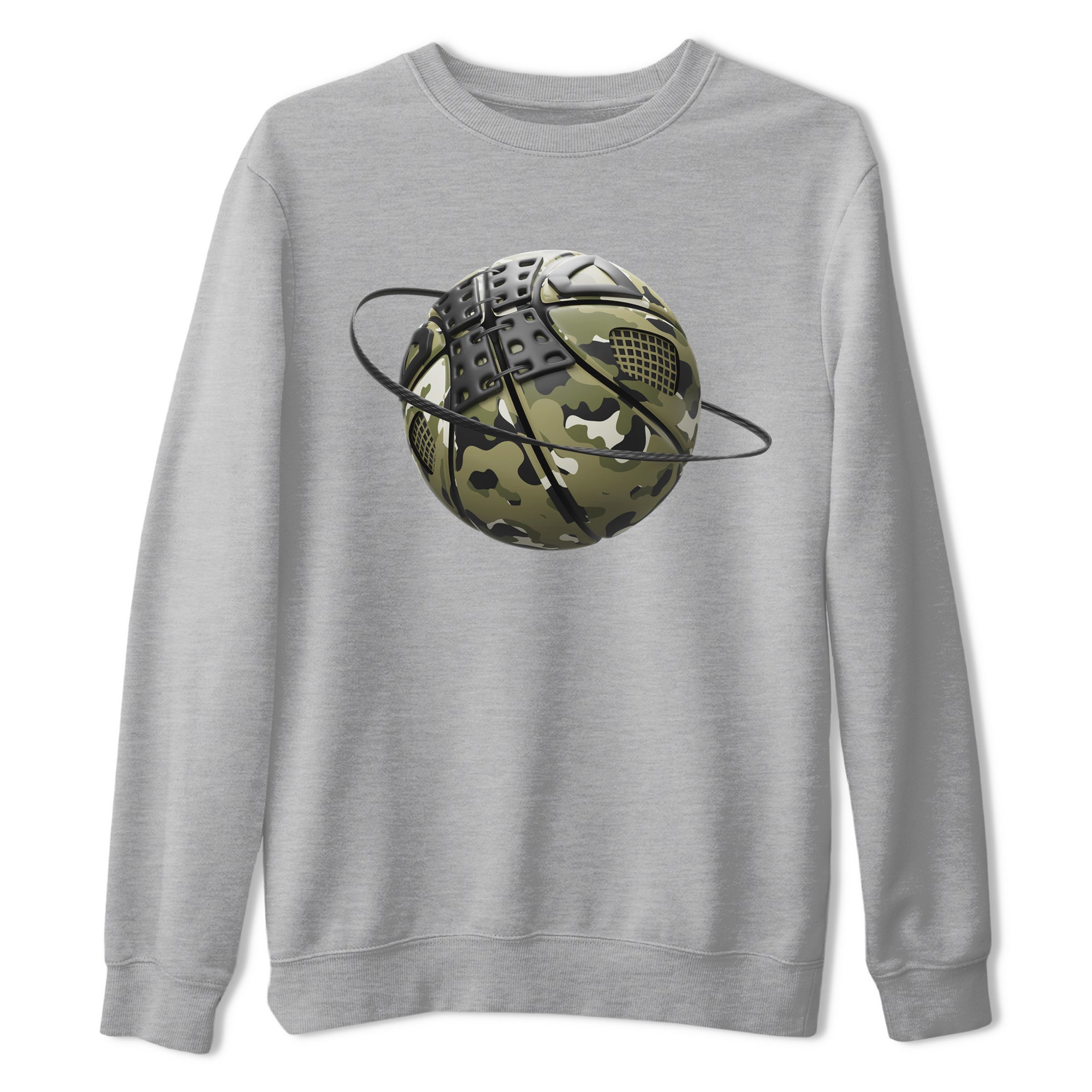 Air Jordan 4 Medium Olive shirt to match jordans streetwear brand Camo Basketball Planet sneaker tees AJ4Medium Olive Drip Gear Zone Unisex Heather Grey 2 T-Shirt