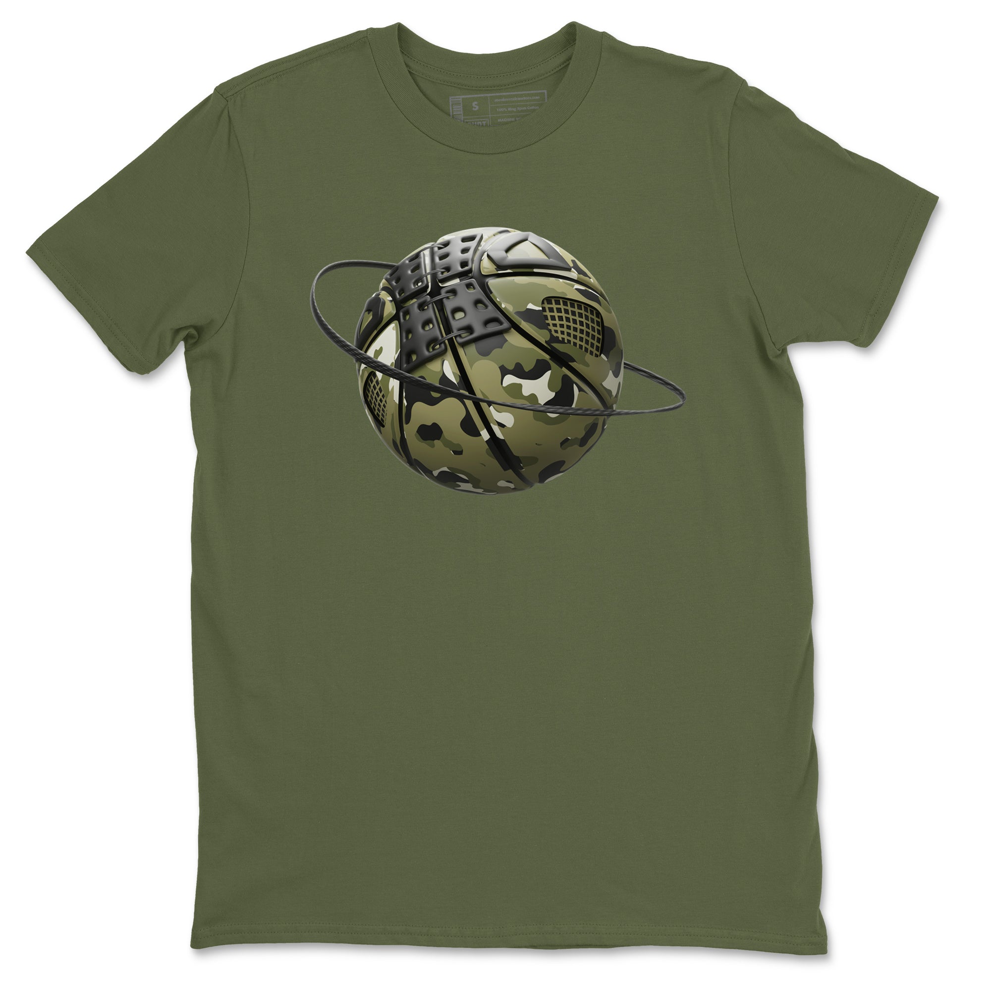 Air Jordan 4 Medium Olive shirt to match jordans streetwear brand Camo Basketball Planet sneaker tees AJ4Medium Olive Drip Gear Zone Unisex Military Green 2 T-Shirt