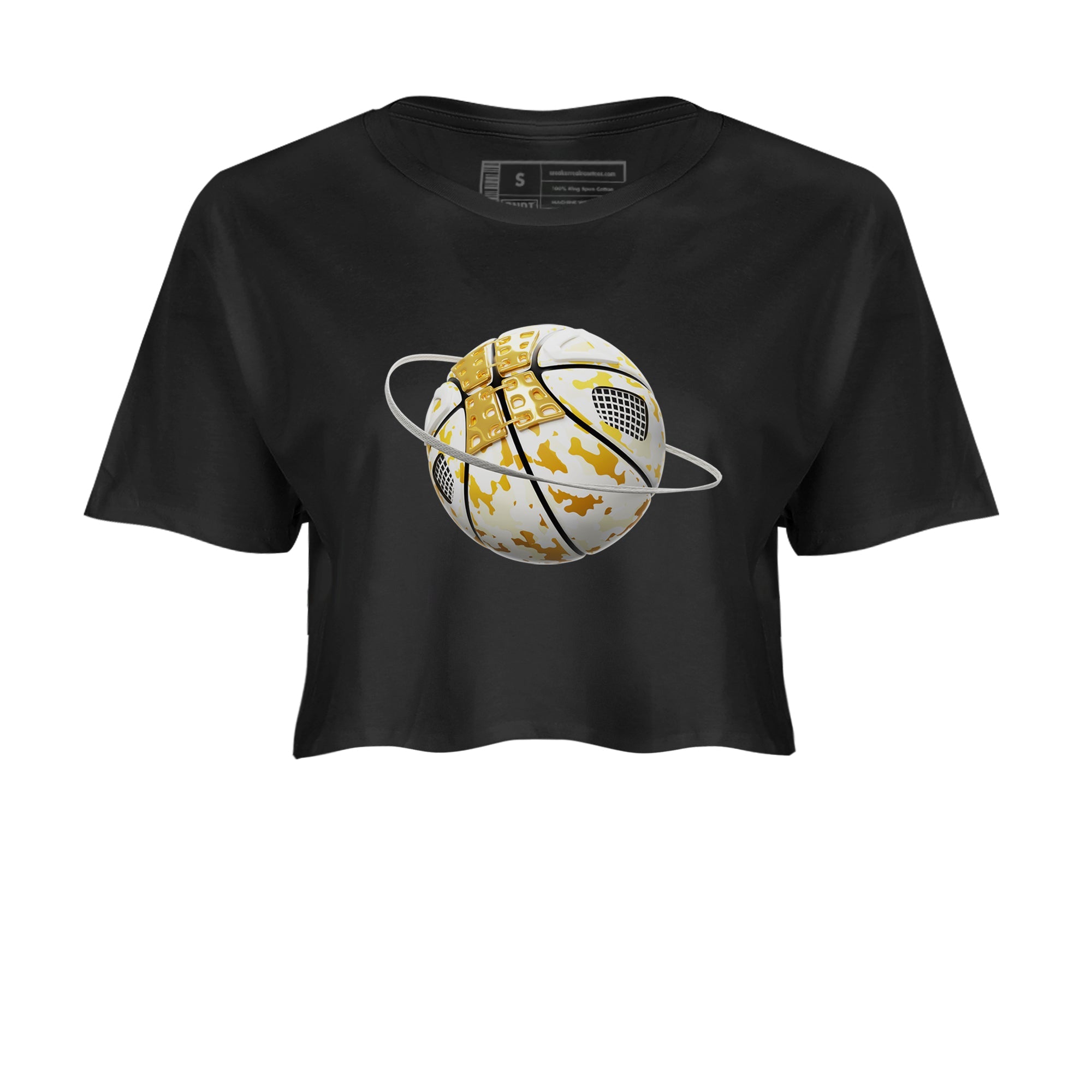 4s Sail 2024 shirt to match jordans Camo Basketball Planet sneaker tees Air Jordan 4 Sail 2024 Drip Gear Zone Black 2 crop length shirt