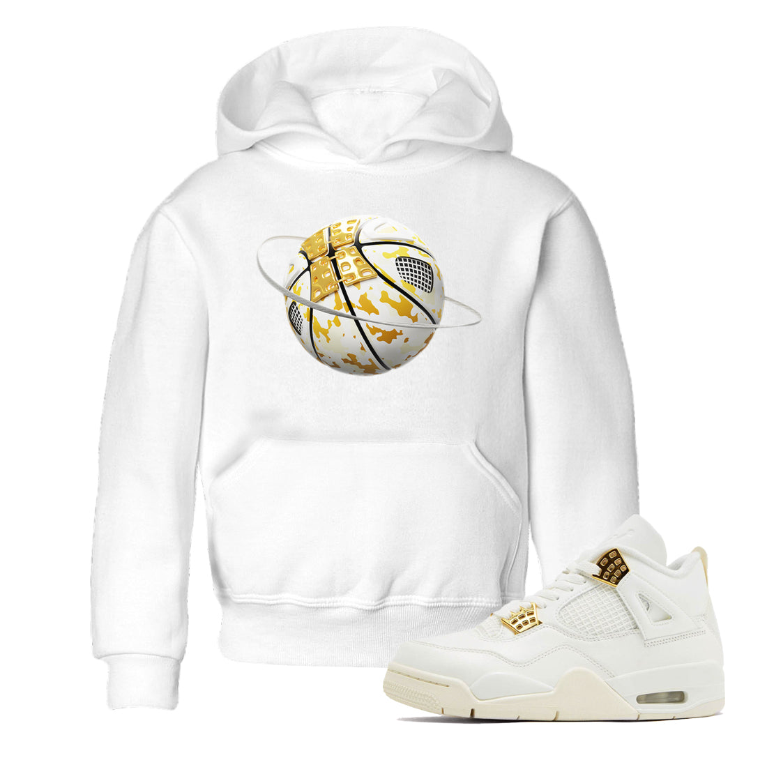 4s Sail 2024 shirt to match jordans Camo Basketball Planet sneaker tees Air Jordan 4 Sail 2024 Drip Gear Zone baby toddler White 1 cotton Shirt