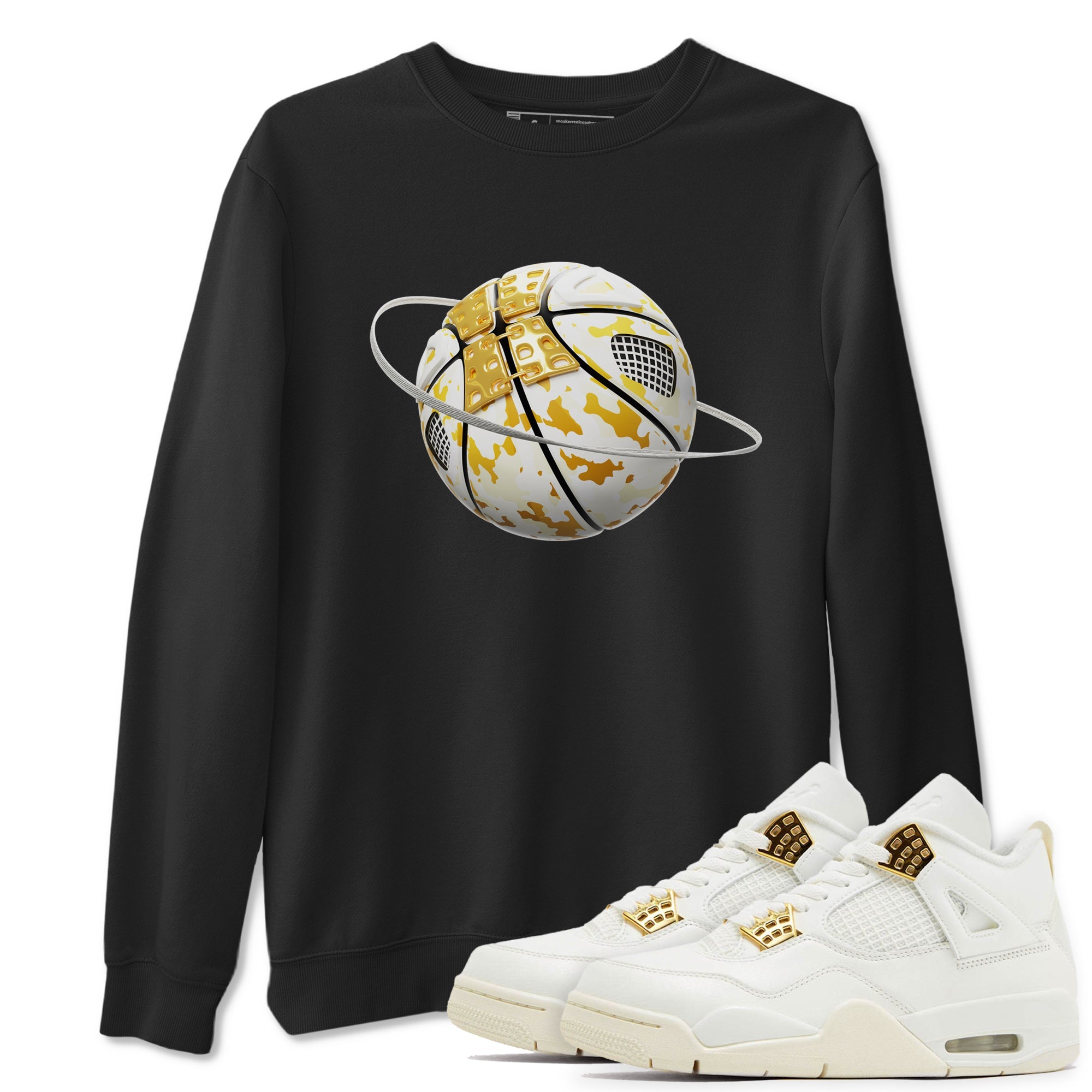 4s Sail 2024 shirt to match jordans Camo Basketball Planet sneaker tees Air Jordan 4 Sail 2024 Drip Gear Zone unisex cotton Black 1 crew neck shirt