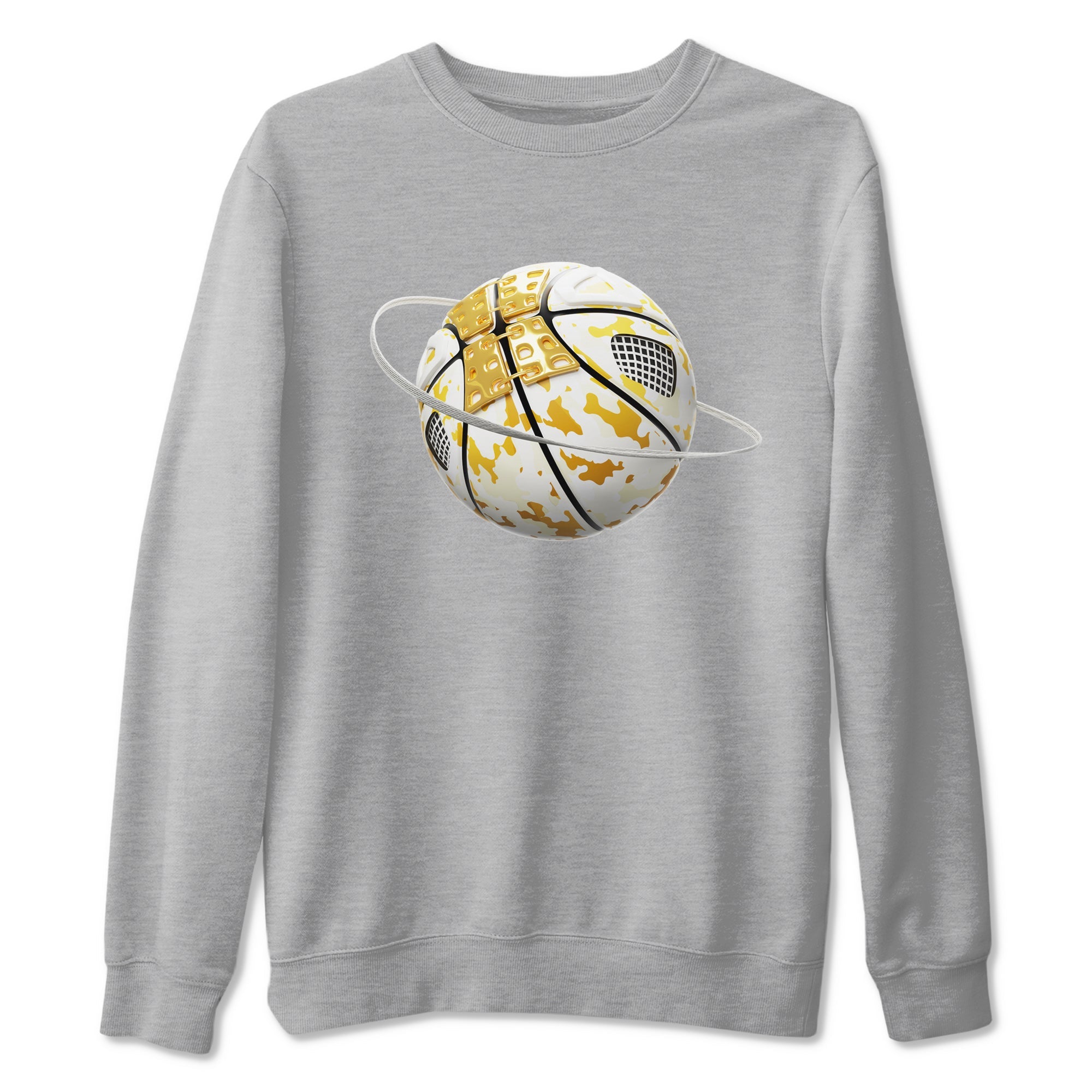 4s Sail 2024 shirt to match jordans Camo Basketball Planet sneaker tees Air Jordan 4 Sail 2024 Drip Gear Zone unisex cotton Heather Grey 2 crew neck shirt