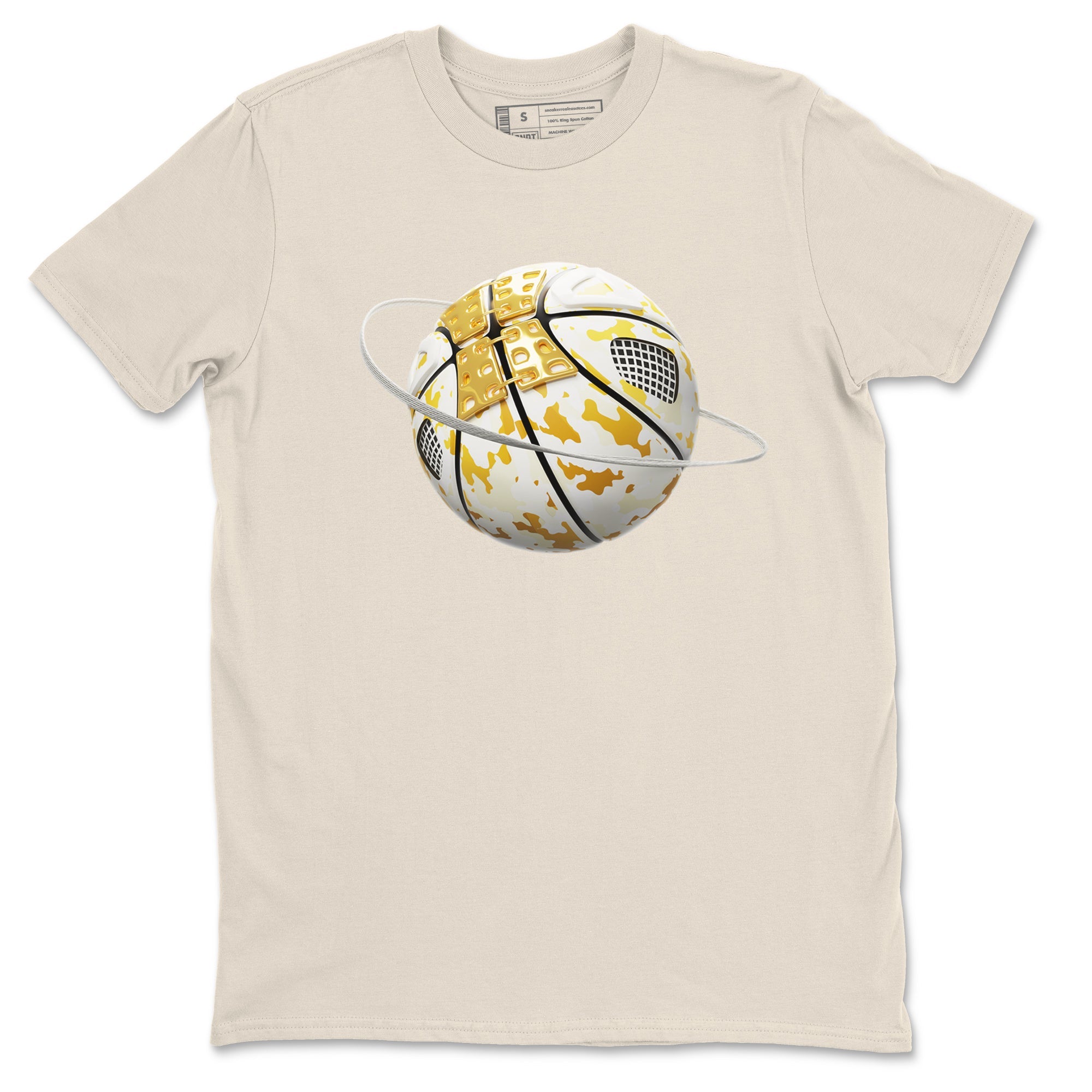 4s Sail 2024 shirt to match jordans Camo Basketball Planet sneaker tees Air Jordan 4 Sail 2024 Drip Gear Zone unisex cotton Natural 2 crew neck shirt