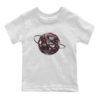 Air Jordan 5 Burgundy shirt to match jordans Camo Basketball Planet Streetwear Sneaker Shirt AJ5 Burgundy Drip Gear Zone Sneaker Matching Clothing Baby Toddler White 2 T-Shirt