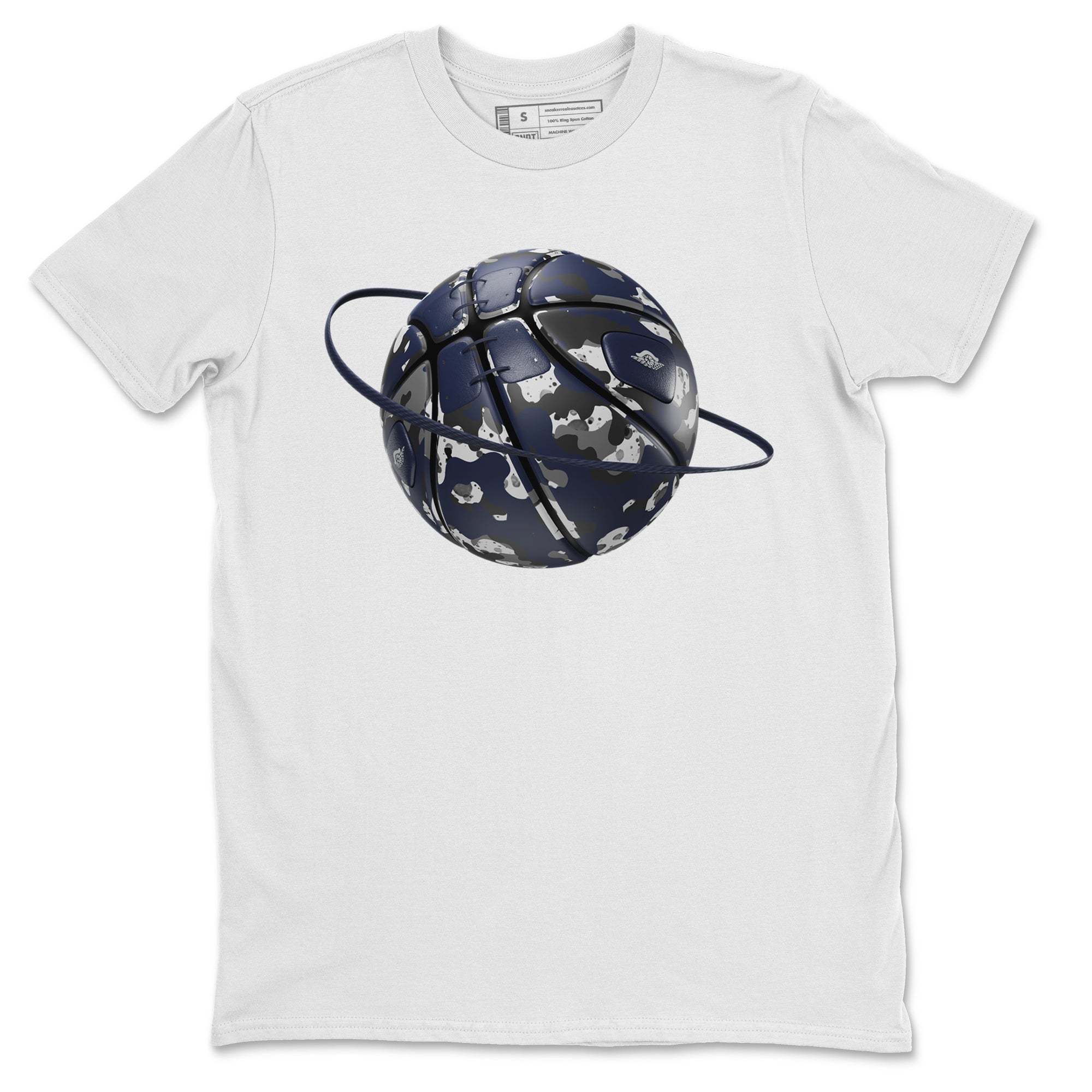 Air Jordan 5 Georgetown shirt to match jordans Camo Basketball Planet Streetwear Sneaker Shirt AJ5 Georgetown Drip Gear Zone Sneaker Matching Clothing Unisex White 2 T-Shirt
