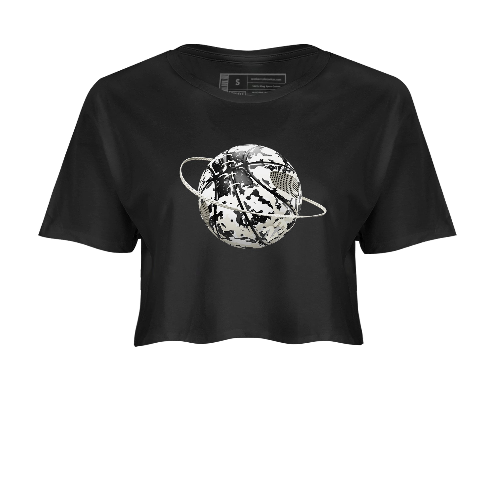 5s Sail shirt to match jordans Camo Basketball Planet sneaker tees Air Jordan 5 Sail Drip Gear Zone Black 2 crop length shirt