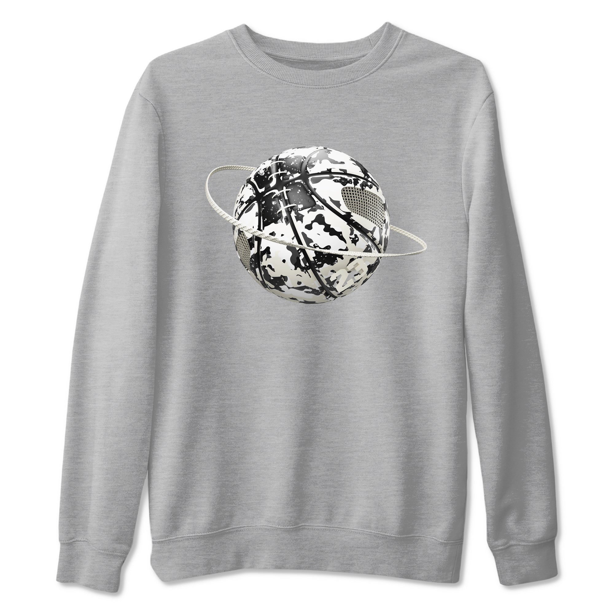 5s Sail shirt to match jordans Camo Basketball Planet sneaker tees Air Jordan 5 Sail Drip Gear Zone unisex cotton Heather Grey 2 crew neck shirt