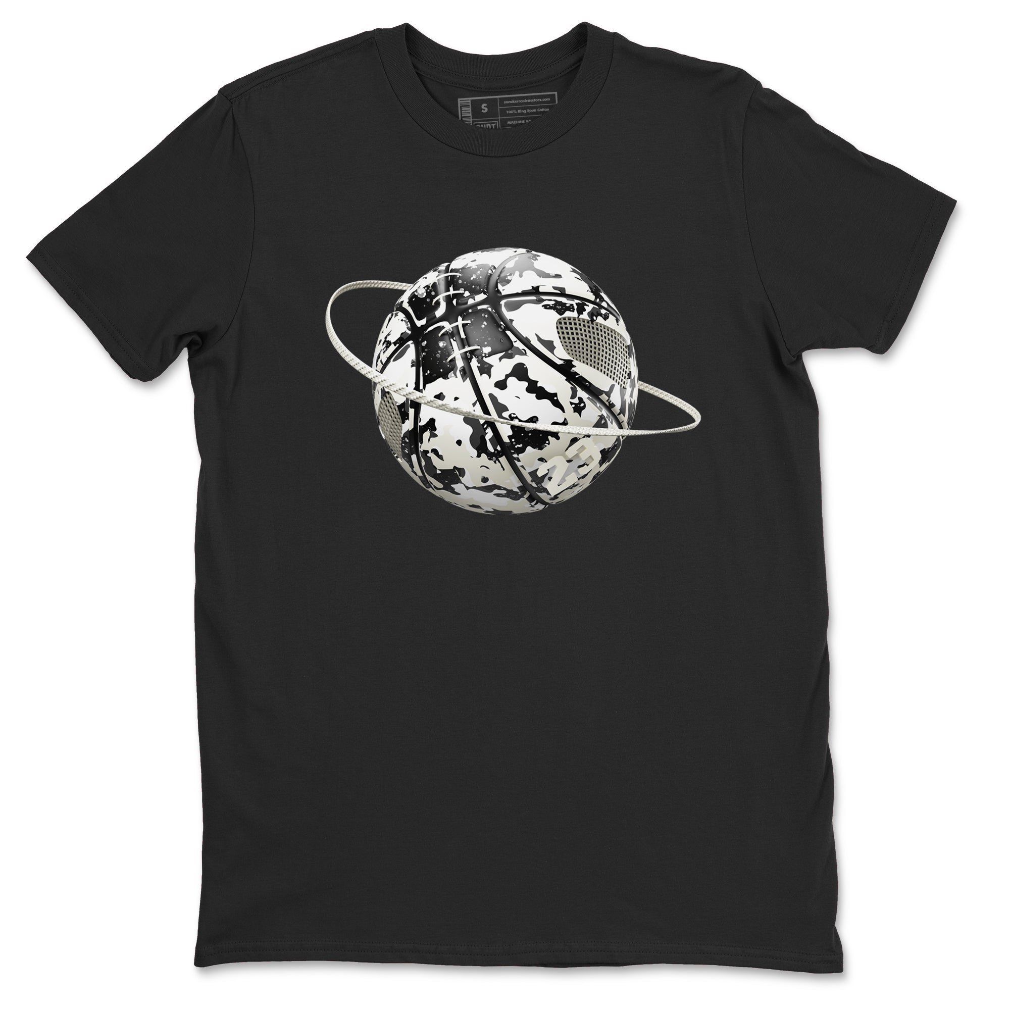 5s Sail shirt to match jordans Camo Basketball Planet sneaker tees Air Jordan 5 Sail Drip Gear Zone unisex cotton Black 2 crew neck shirt