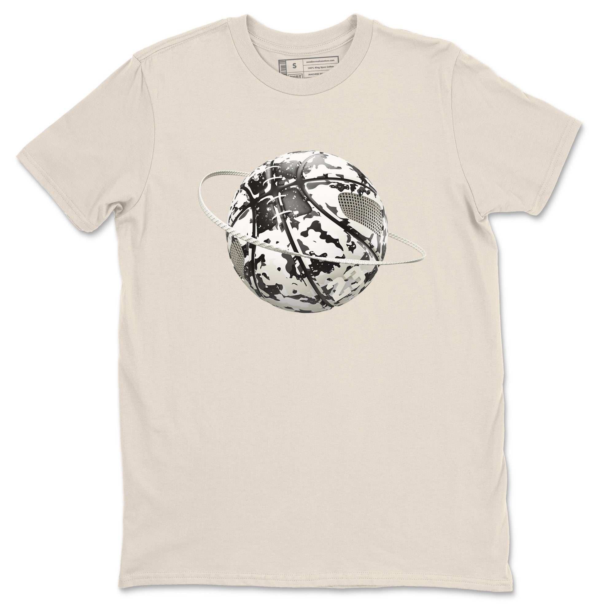 5s Sail shirt to match jordans Camo Basketball Planet sneaker tees Air Jordan 5 Sail Drip Gear Zone unisex cotton Natural 2 crew neck shirt