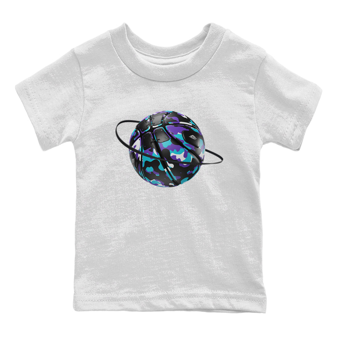 Air Jordan 6 Aqua shirt to match jordans Camo Basketball Planet Streetwear Sneaker Shirt AJ6 Aqua Drip Gear Zone Sneaker Matching Clothing Baby Toddler White 2 T-Shirt